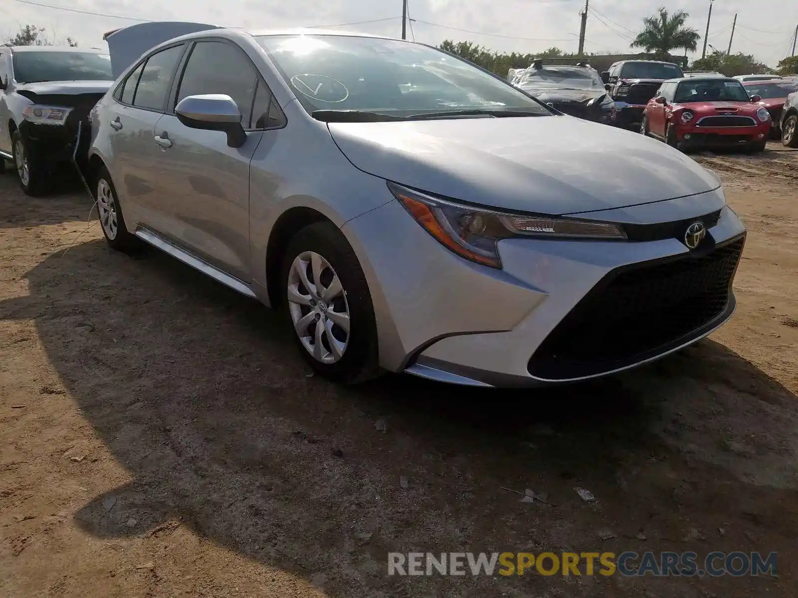 1 Photograph of a damaged car JTDEPRAE1LJ021003 TOYOTA COROLLA 2020