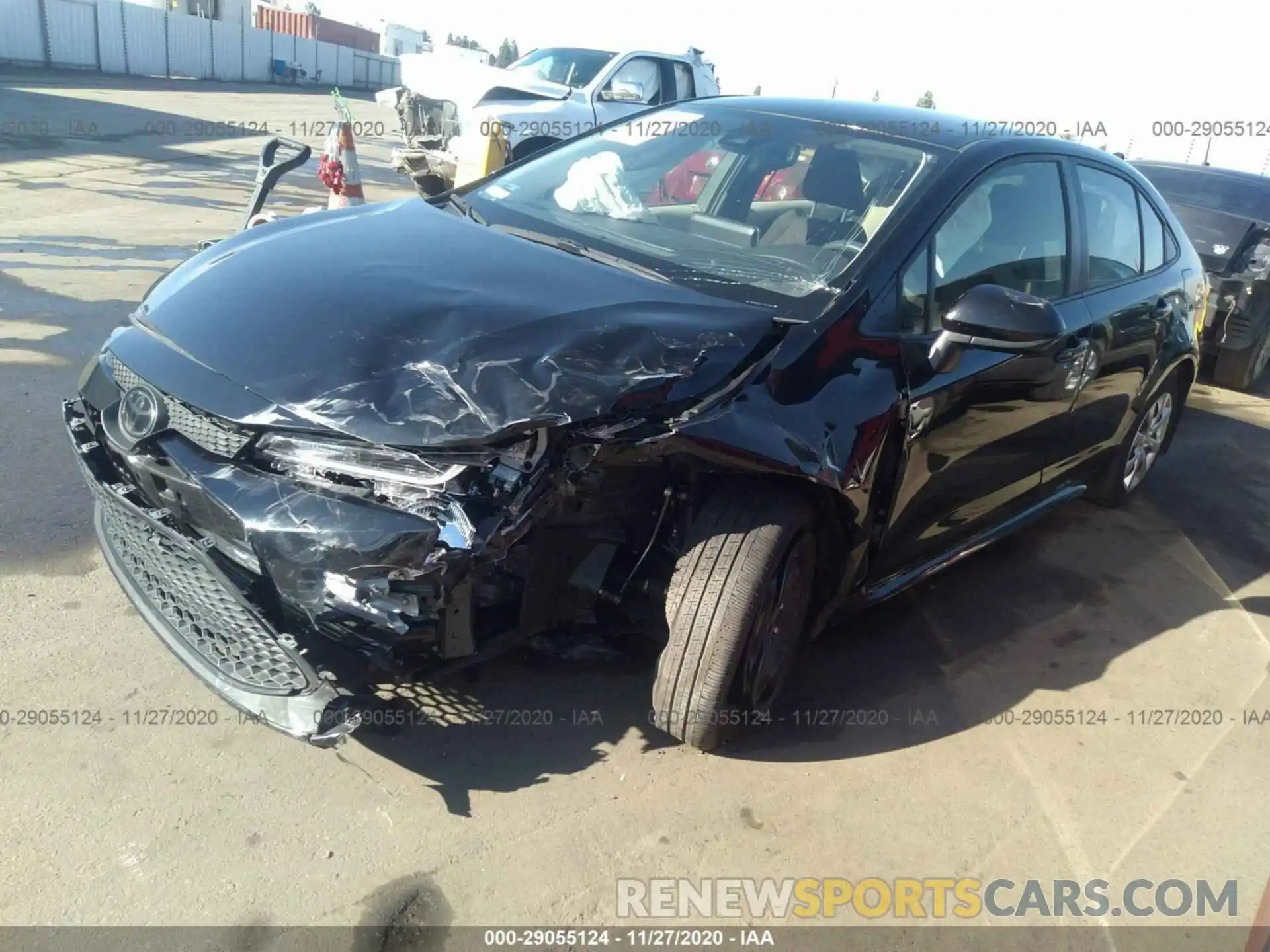 2 Photograph of a damaged car JTDEPRAE1LJ021082 TOYOTA COROLLA 2020