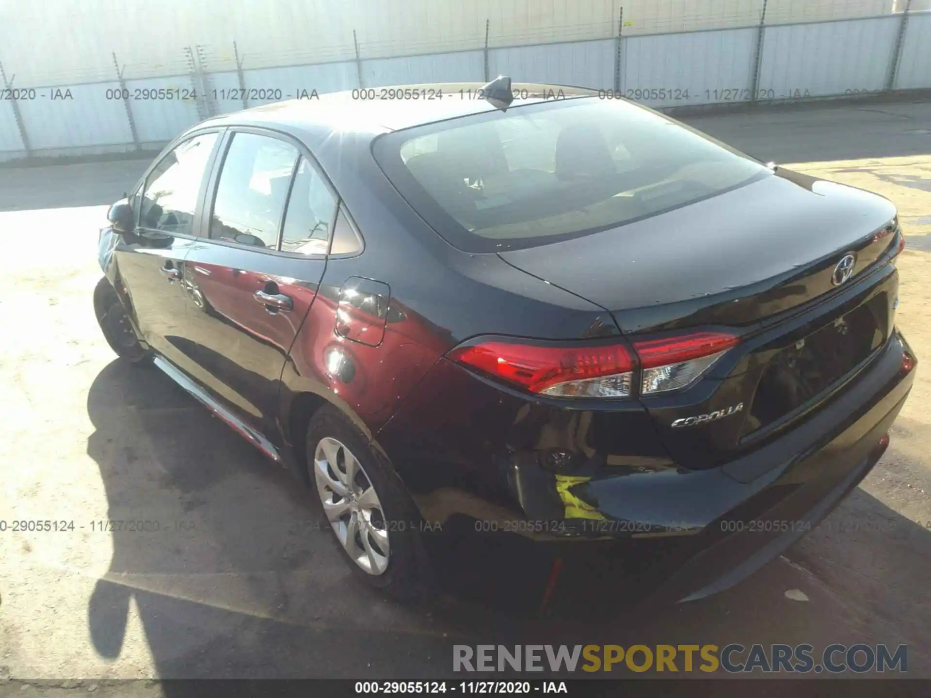 3 Photograph of a damaged car JTDEPRAE1LJ021082 TOYOTA COROLLA 2020