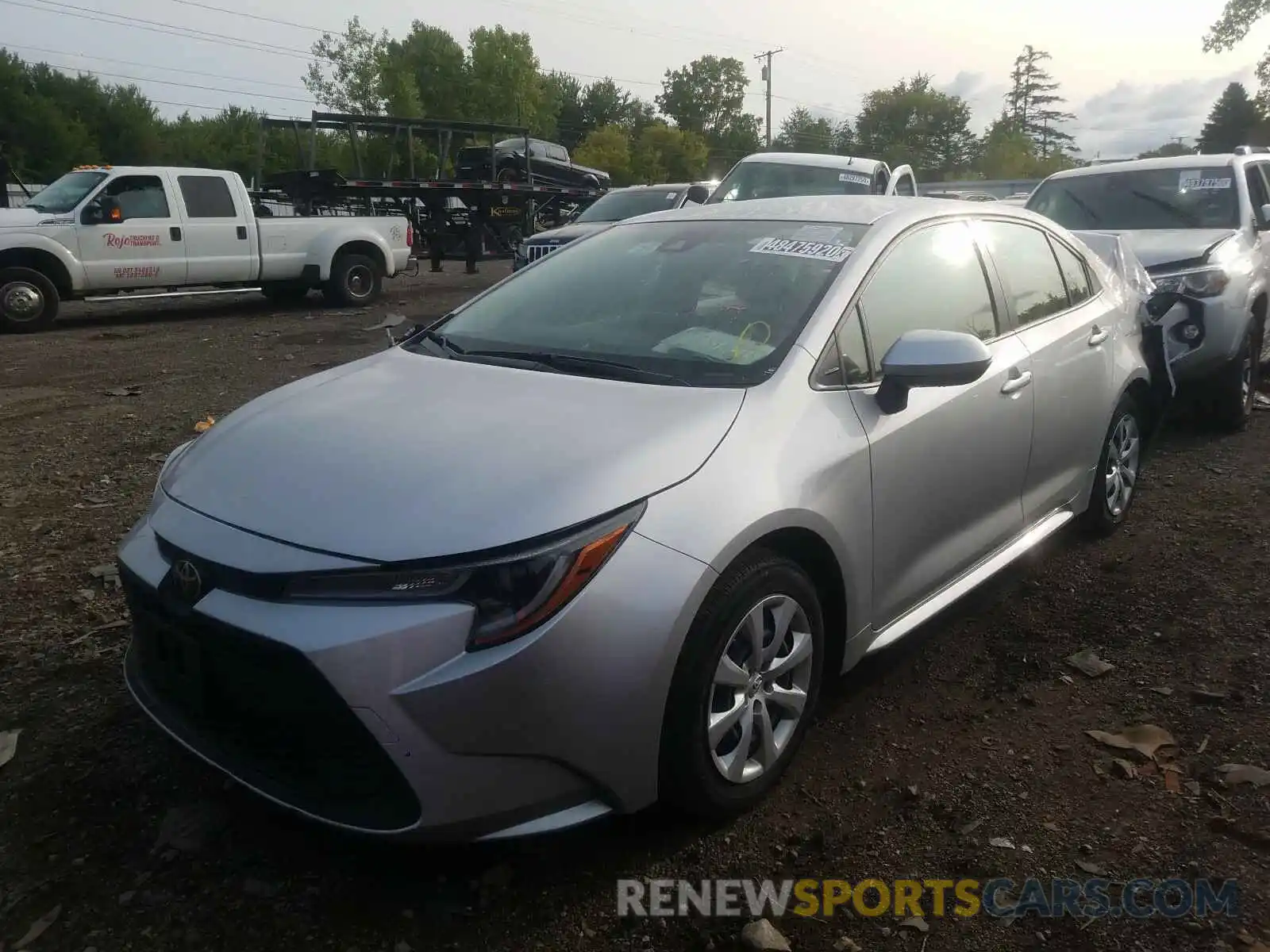 2 Photograph of a damaged car JTDEPRAE1LJ021163 TOYOTA COROLLA 2020