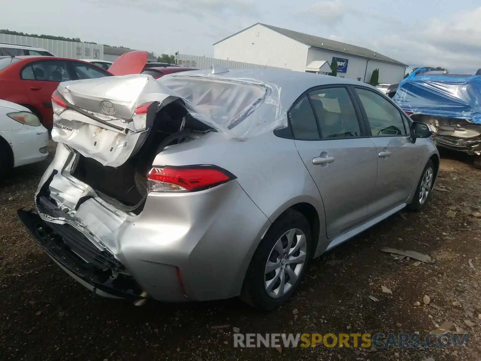 4 Photograph of a damaged car JTDEPRAE1LJ021163 TOYOTA COROLLA 2020