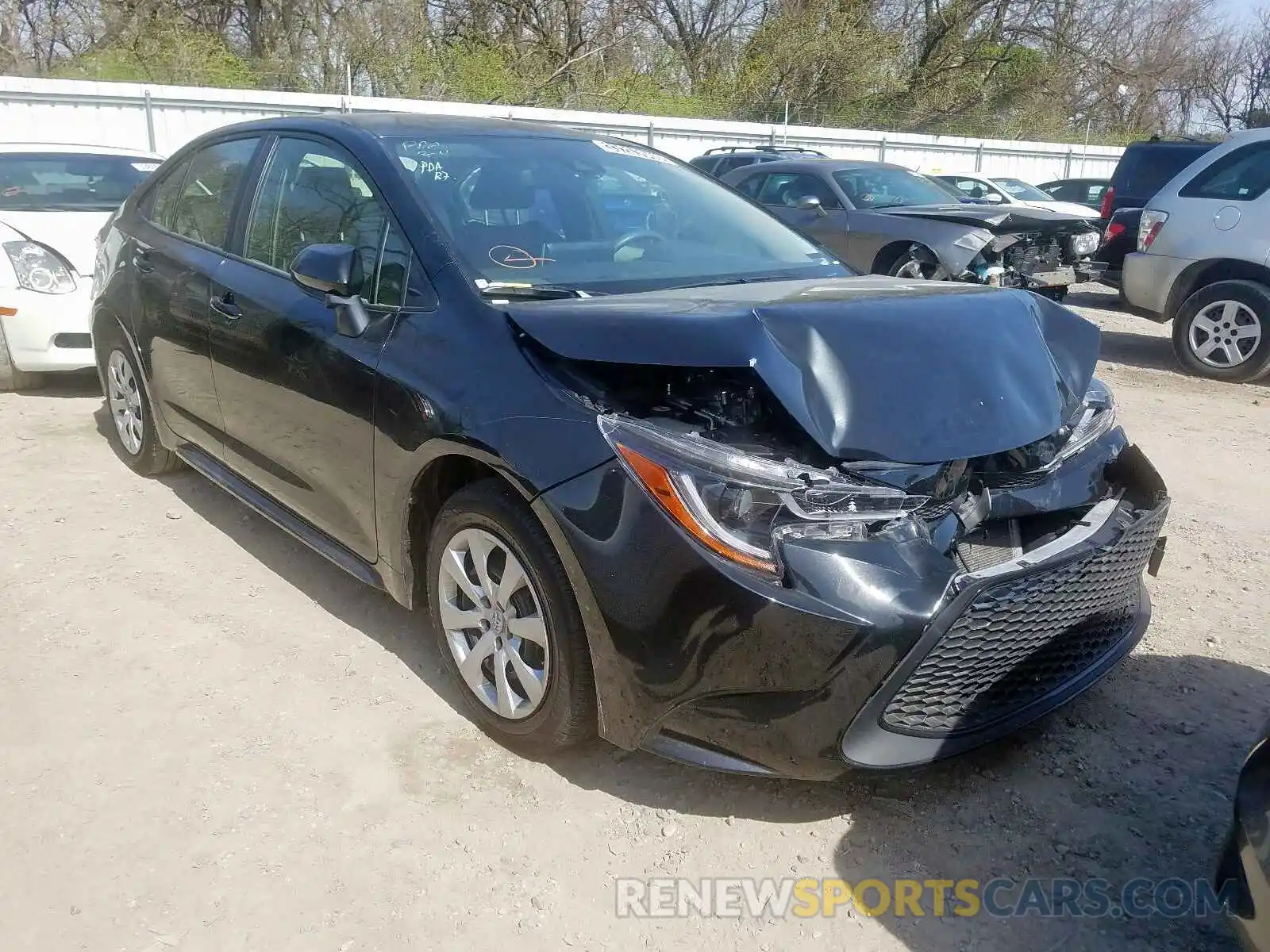 1 Photograph of a damaged car JTDEPRAE1LJ021261 TOYOTA COROLLA 2020