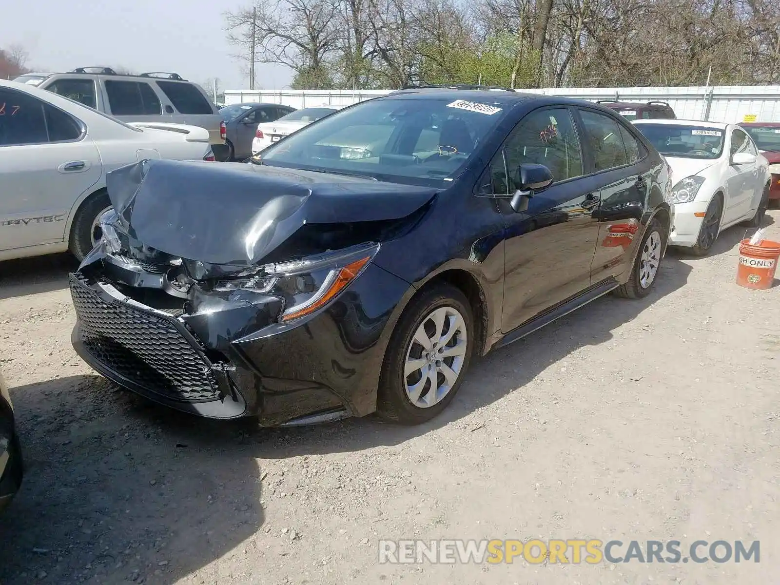 2 Photograph of a damaged car JTDEPRAE1LJ021261 TOYOTA COROLLA 2020