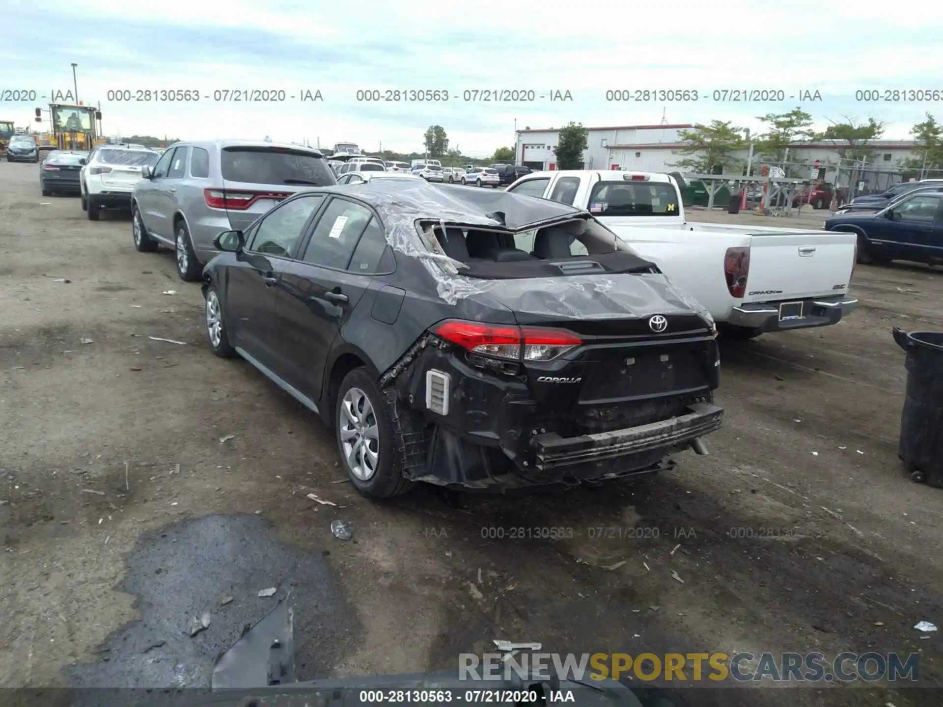 3 Photograph of a damaged car JTDEPRAE1LJ021275 TOYOTA COROLLA 2020