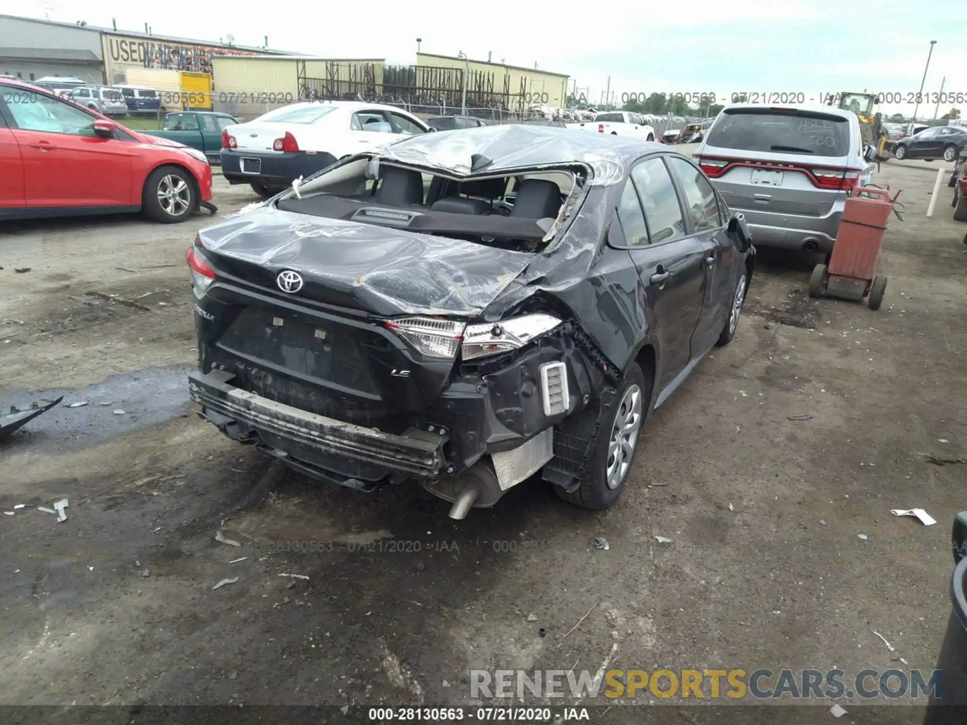 4 Photograph of a damaged car JTDEPRAE1LJ021275 TOYOTA COROLLA 2020