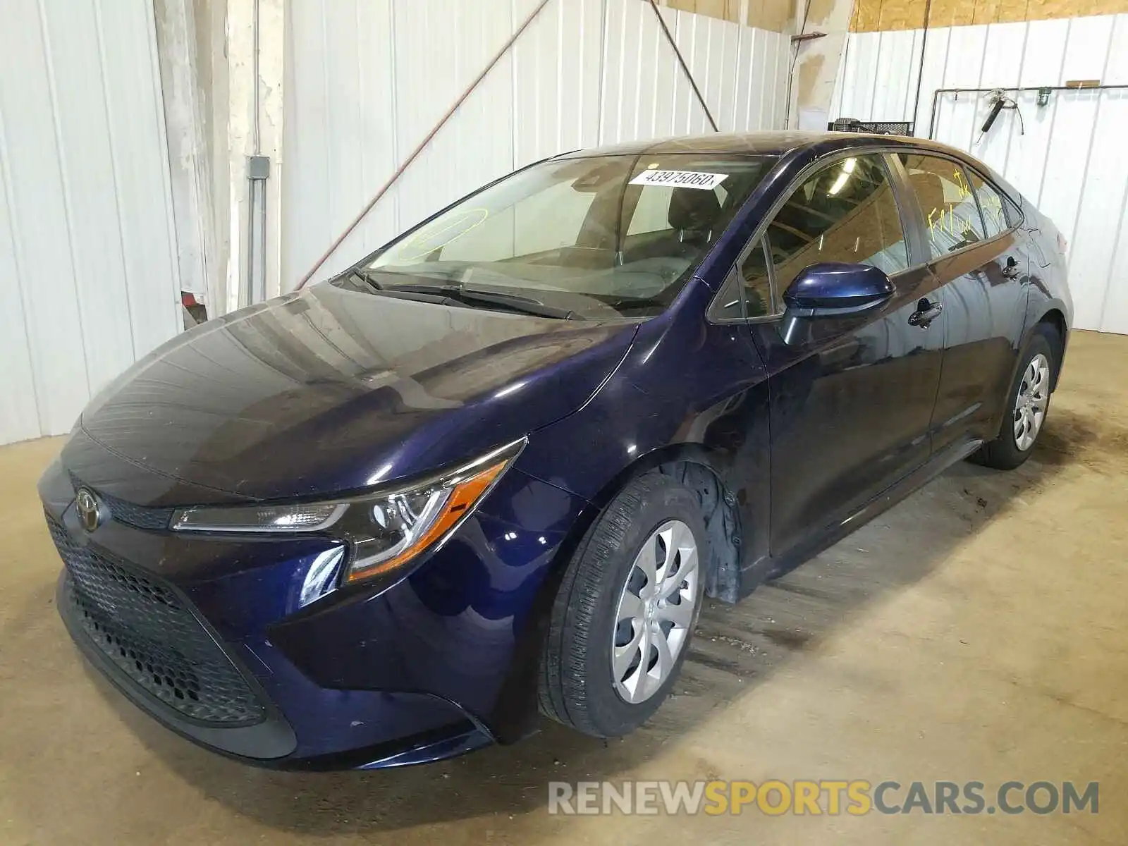 2 Photograph of a damaged car JTDEPRAE1LJ021308 TOYOTA COROLLA 2020