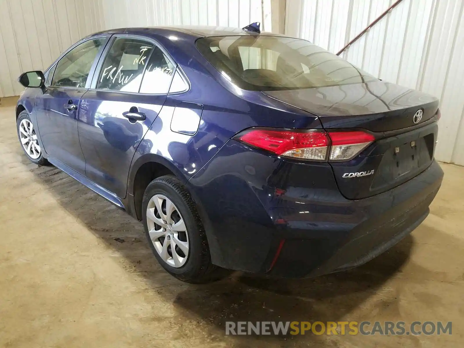 3 Photograph of a damaged car JTDEPRAE1LJ021308 TOYOTA COROLLA 2020