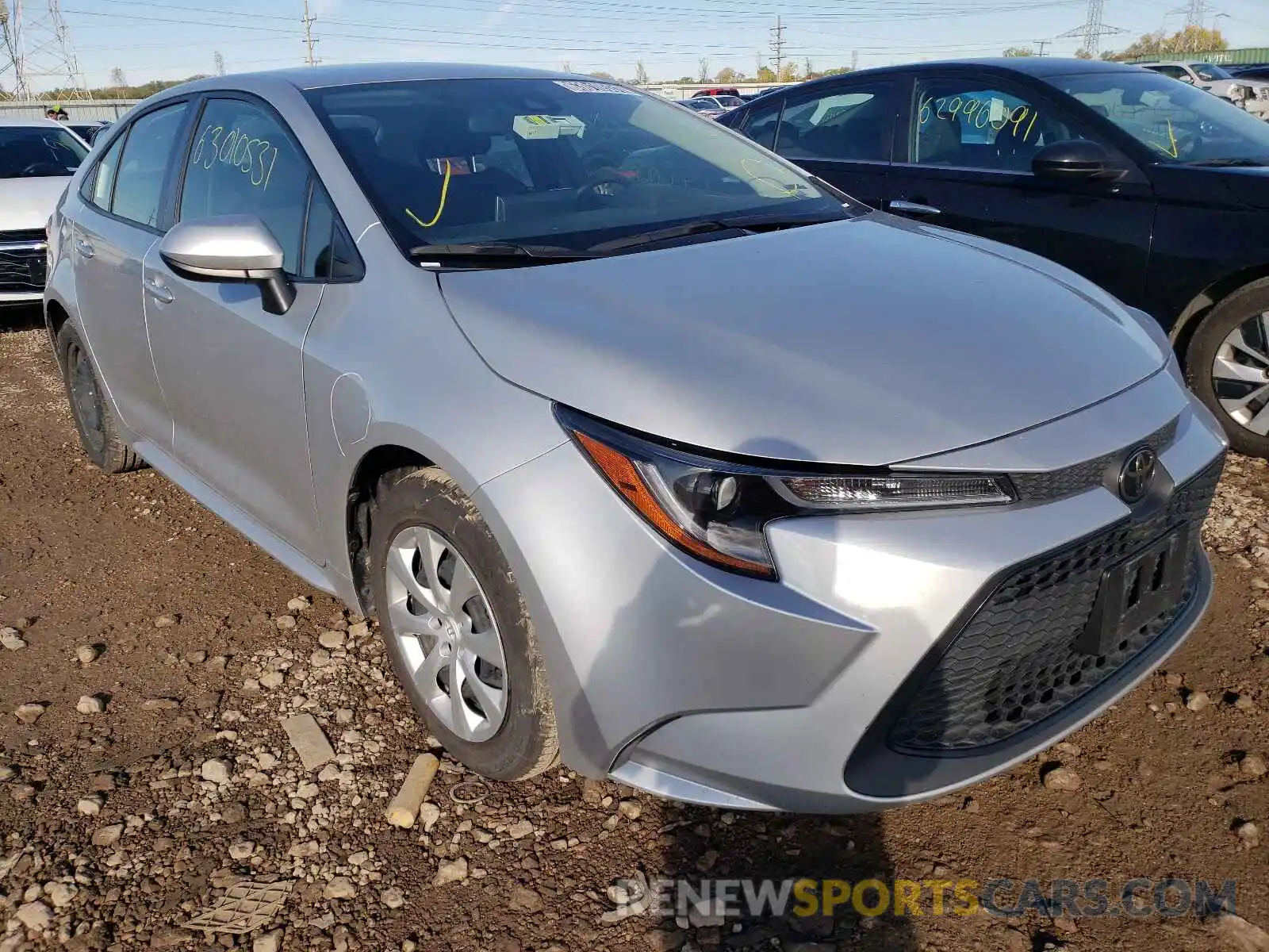 1 Photograph of a damaged car JTDEPRAE1LJ021602 TOYOTA COROLLA 2020