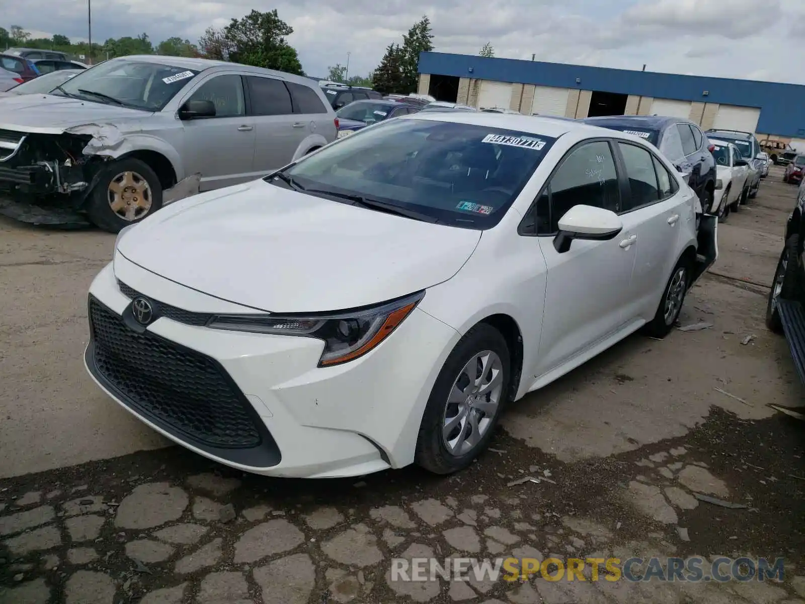 2 Photograph of a damaged car JTDEPRAE1LJ021681 TOYOTA COROLLA 2020