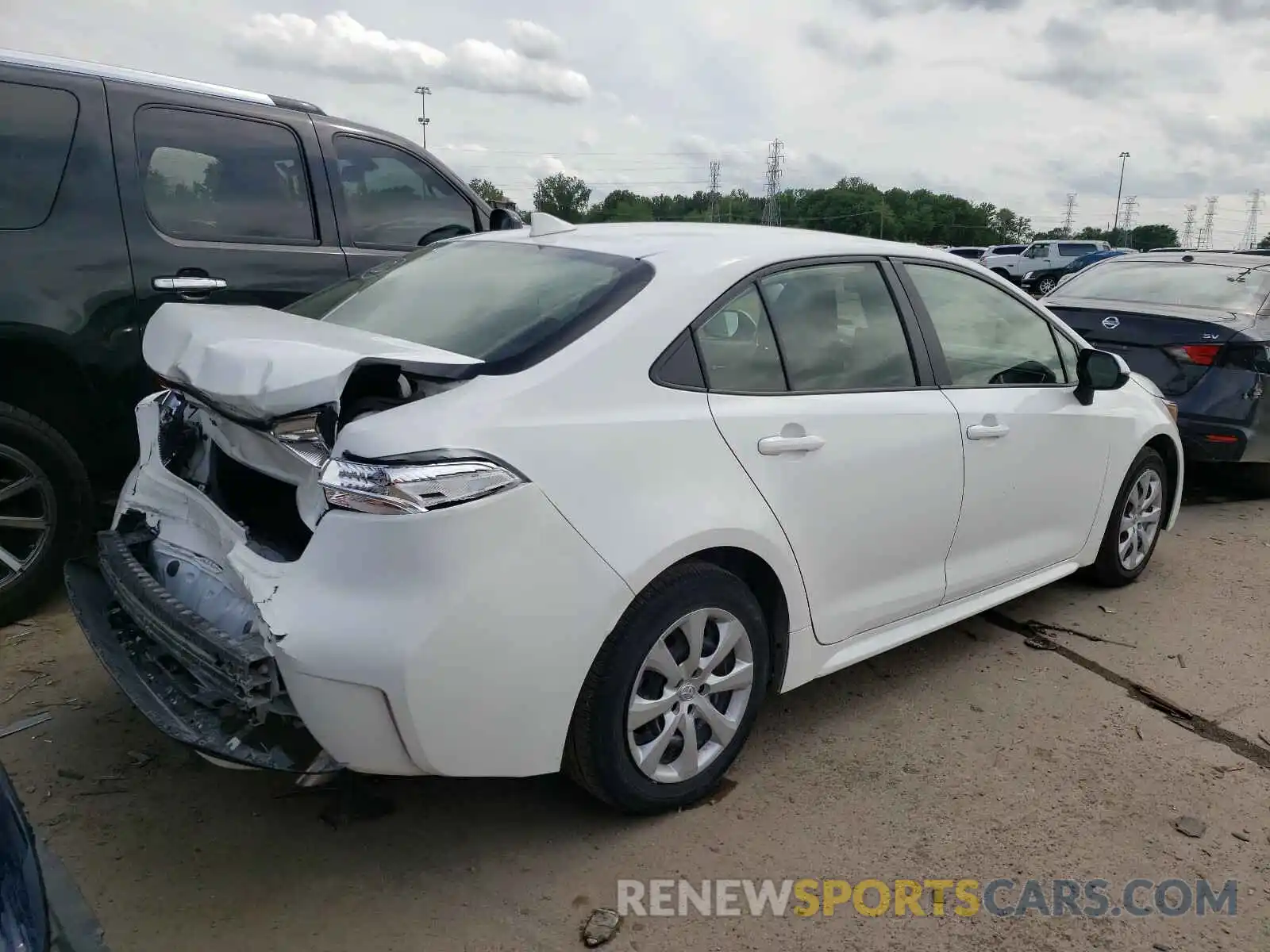 4 Photograph of a damaged car JTDEPRAE1LJ021681 TOYOTA COROLLA 2020