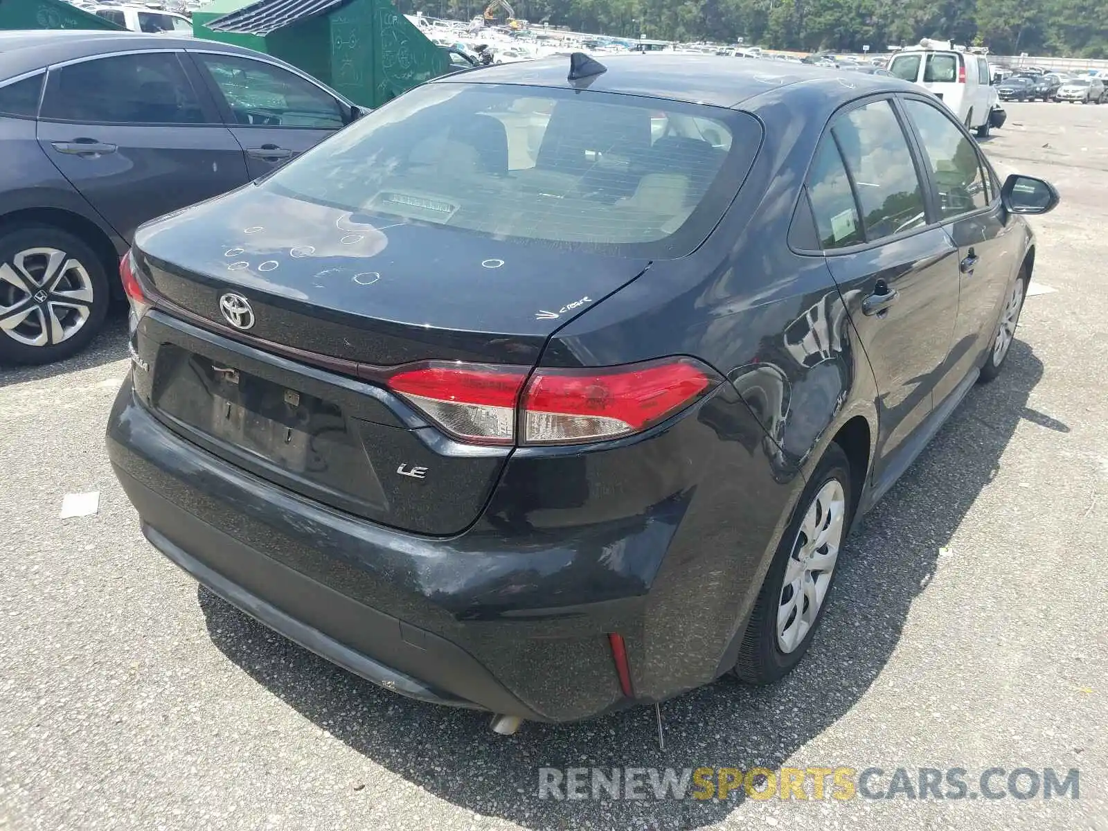 4 Photograph of a damaged car JTDEPRAE1LJ021888 TOYOTA COROLLA 2020