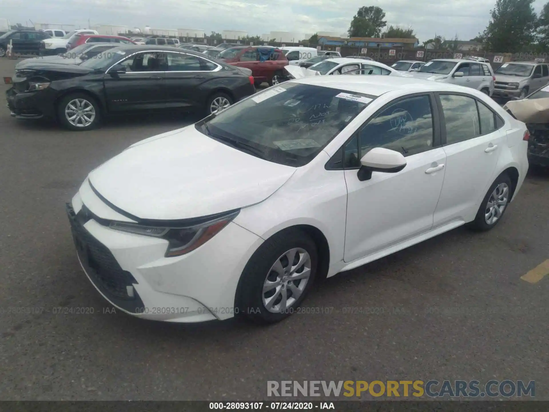 2 Photograph of a damaged car JTDEPRAE1LJ022040 TOYOTA COROLLA 2020