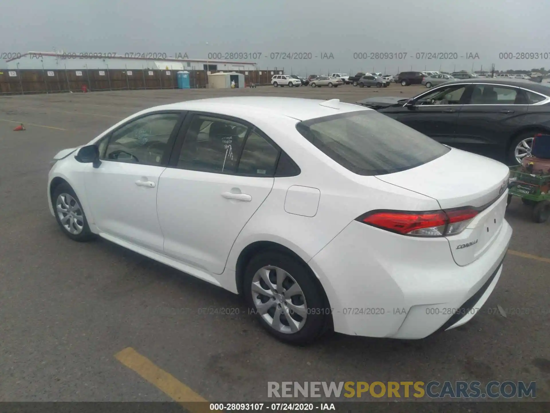 3 Photograph of a damaged car JTDEPRAE1LJ022040 TOYOTA COROLLA 2020