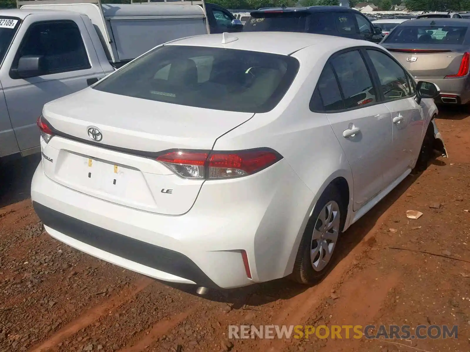 4 Photograph of a damaged car JTDEPRAE1LJ022801 TOYOTA COROLLA 2020