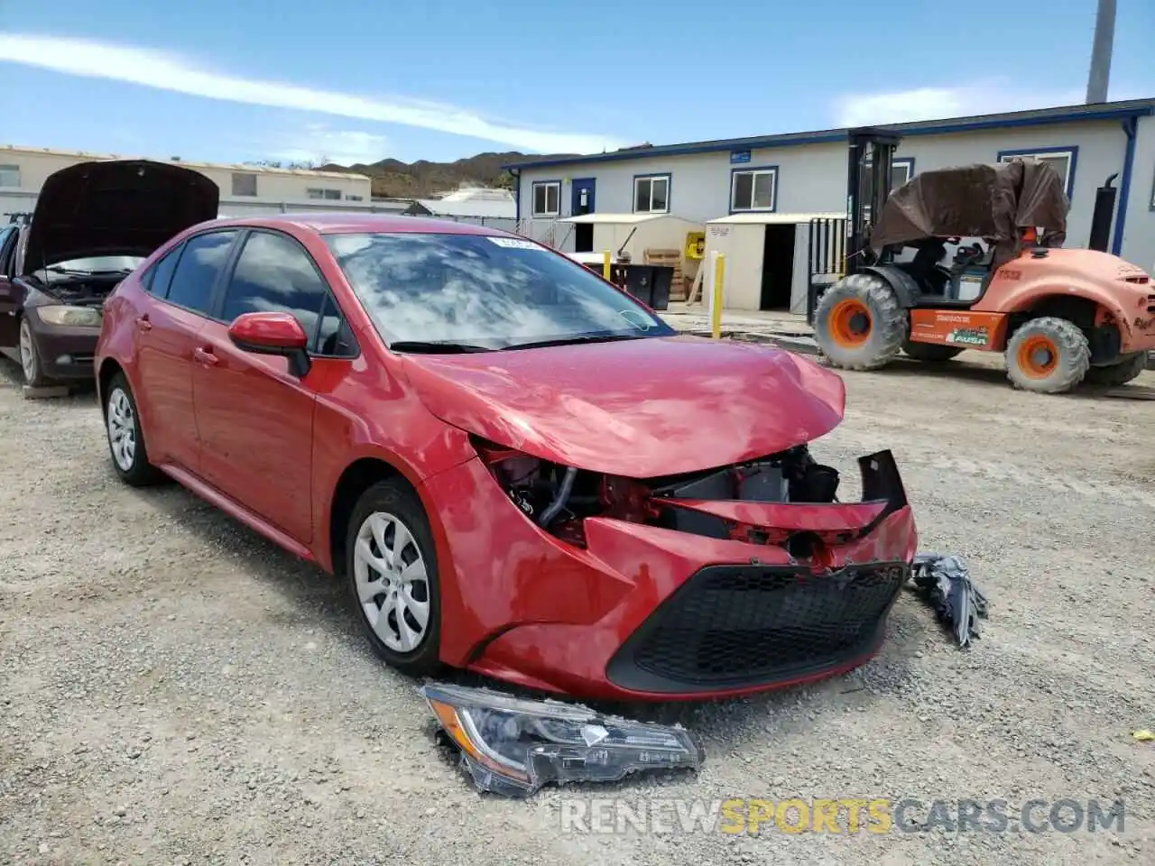 1 Photograph of a damaged car JTDEPRAE1LJ022913 TOYOTA COROLLA 2020