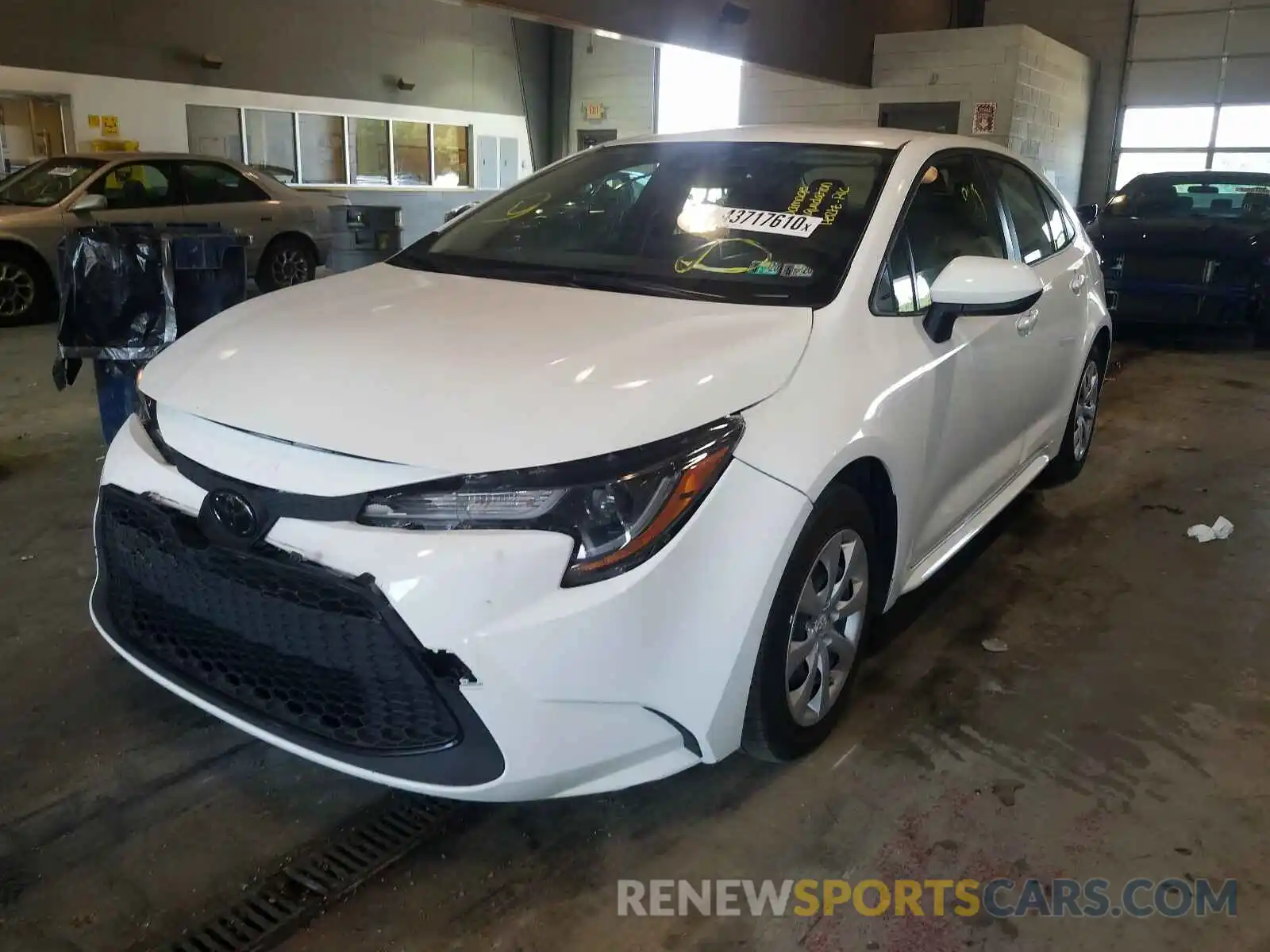 2 Photograph of a damaged car JTDEPRAE1LJ023379 TOYOTA COROLLA 2020