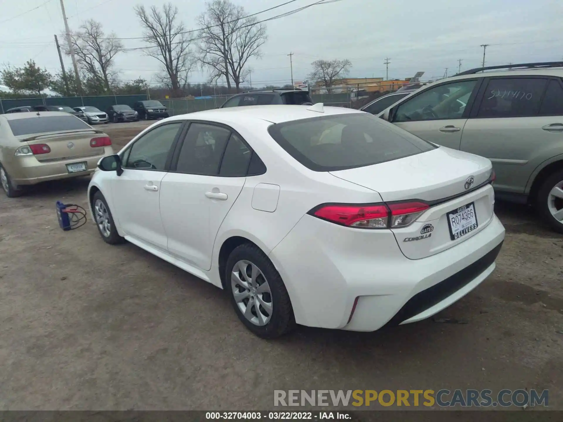 3 Photograph of a damaged car JTDEPRAE1LJ023639 TOYOTA COROLLA 2020