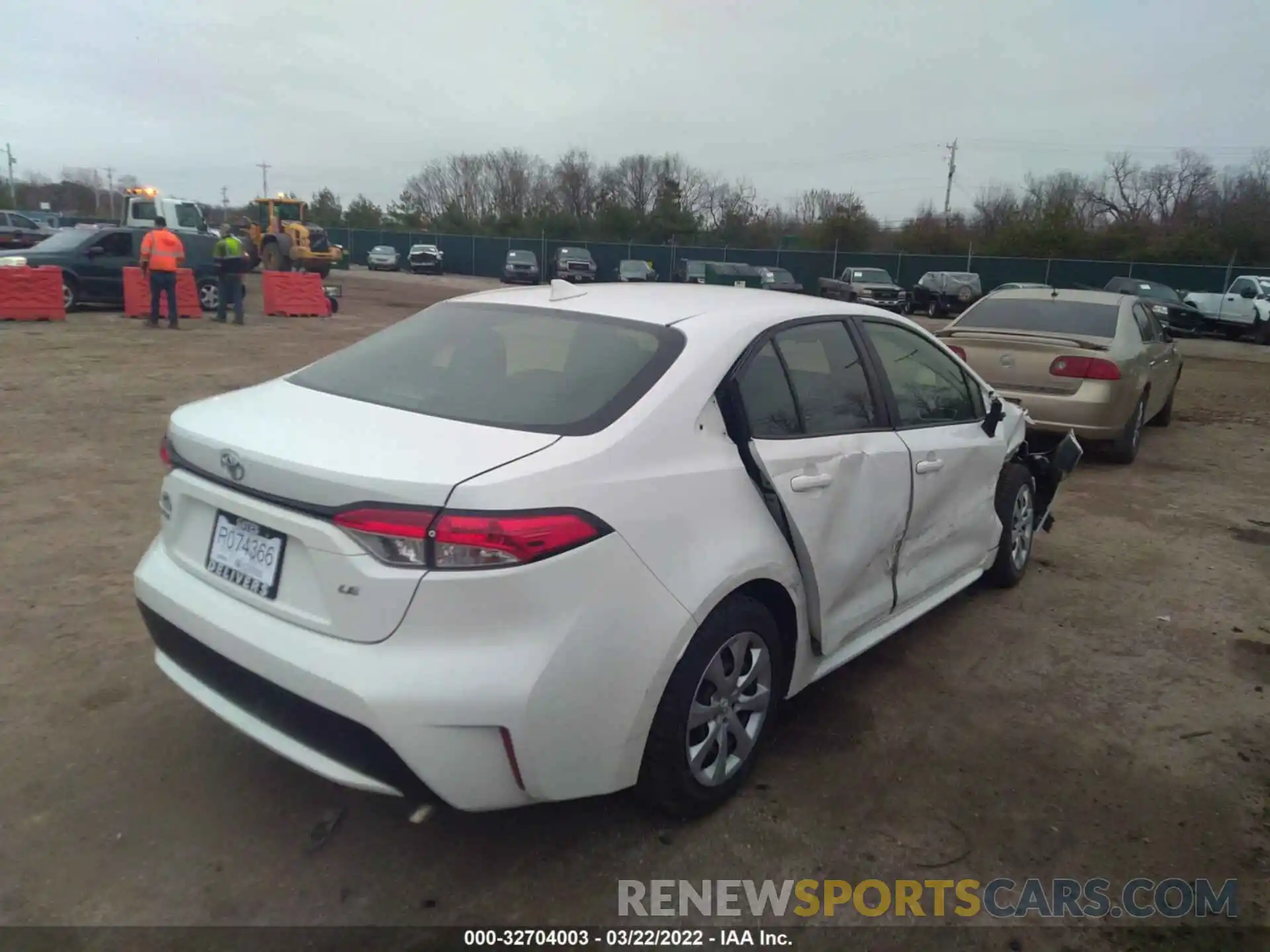 4 Photograph of a damaged car JTDEPRAE1LJ023639 TOYOTA COROLLA 2020