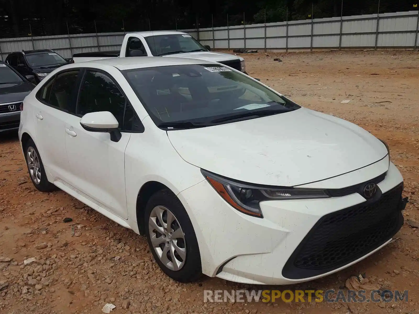 1 Photograph of a damaged car JTDEPRAE1LJ023690 TOYOTA COROLLA 2020