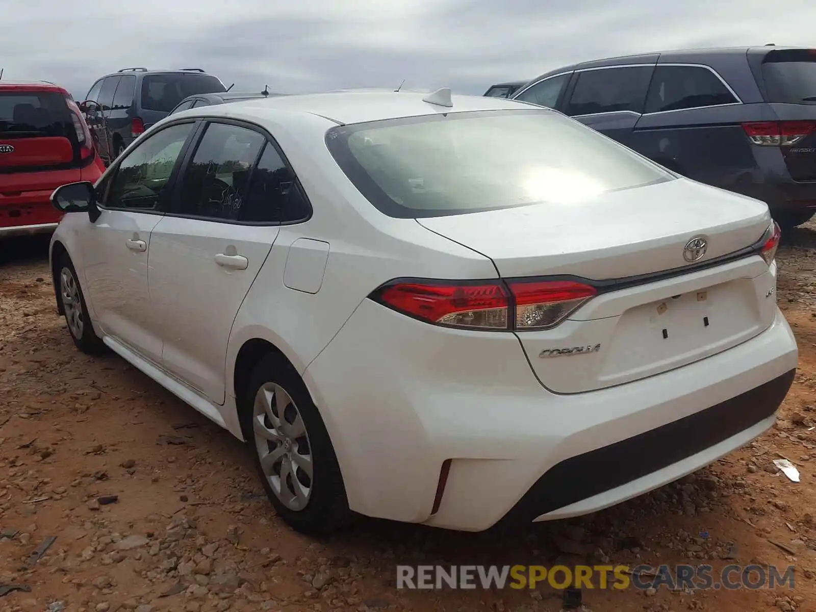 3 Photograph of a damaged car JTDEPRAE1LJ023690 TOYOTA COROLLA 2020