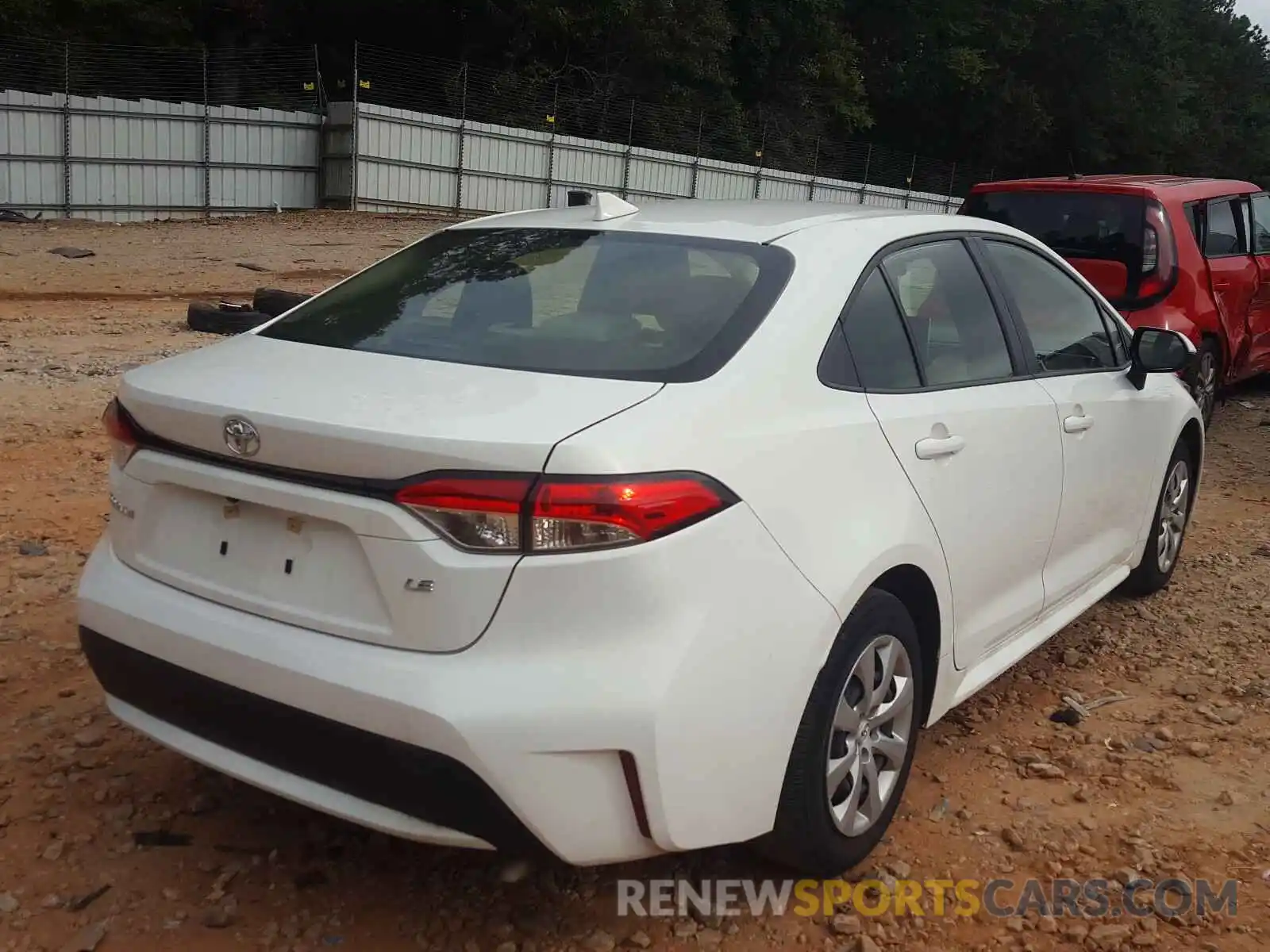 4 Photograph of a damaged car JTDEPRAE1LJ023690 TOYOTA COROLLA 2020