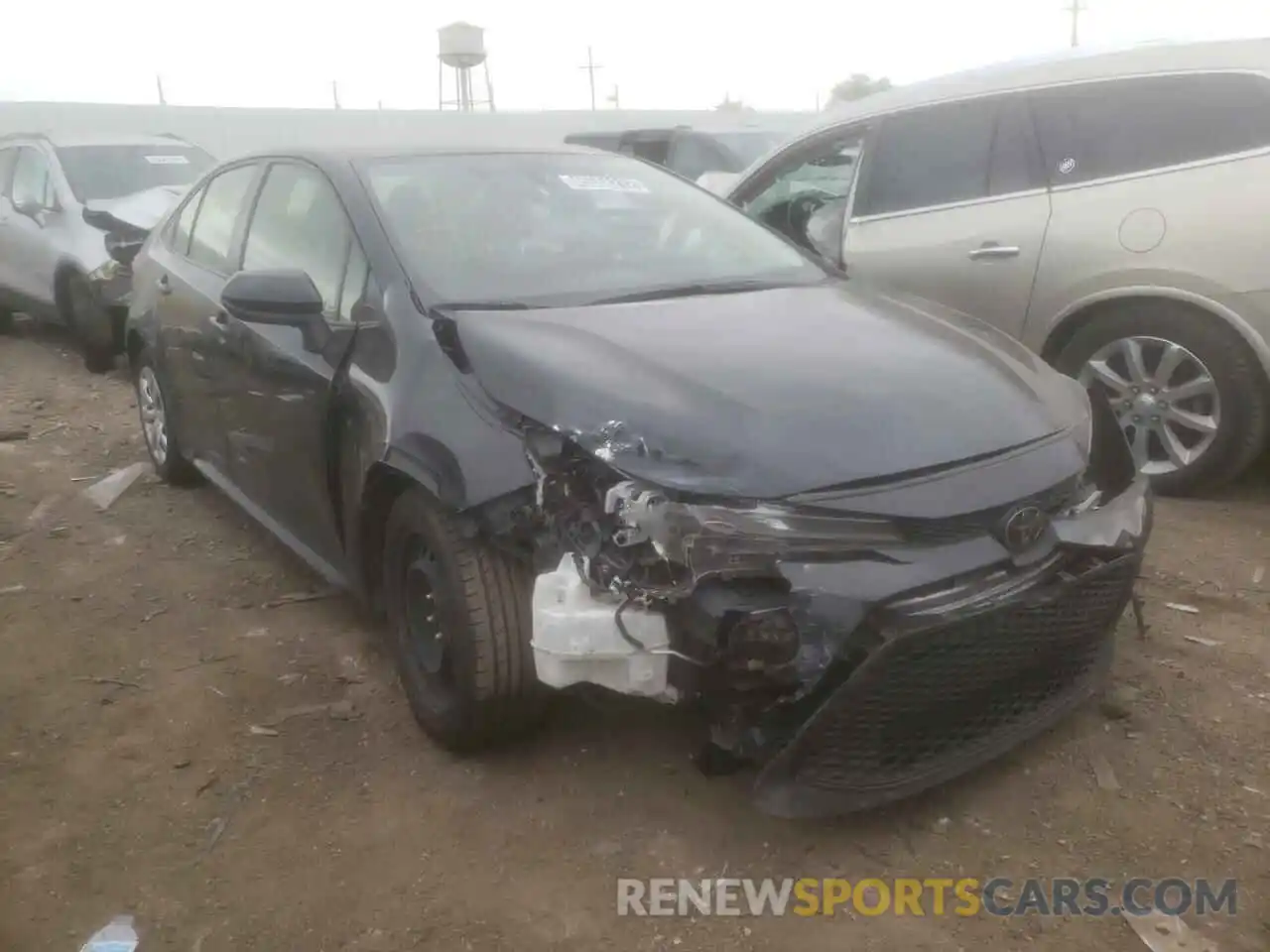 1 Photograph of a damaged car JTDEPRAE1LJ024175 TOYOTA COROLLA 2020