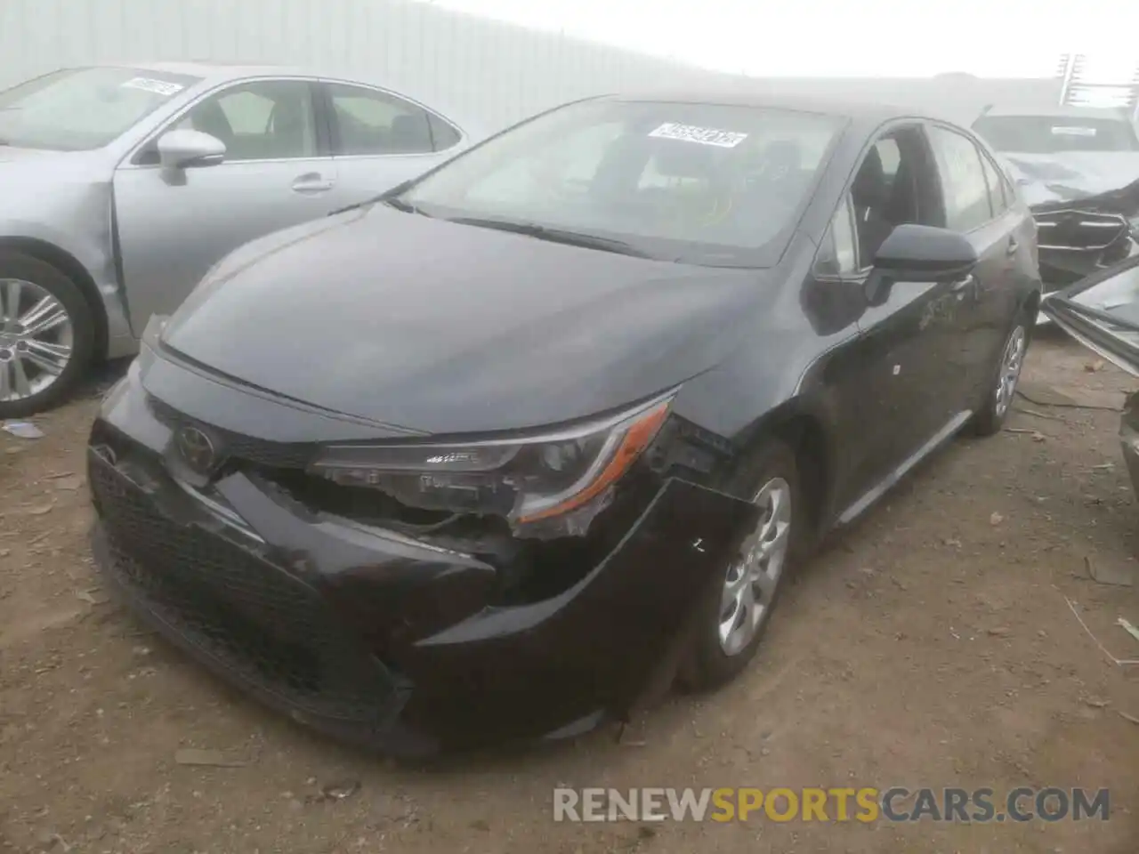 2 Photograph of a damaged car JTDEPRAE1LJ024175 TOYOTA COROLLA 2020