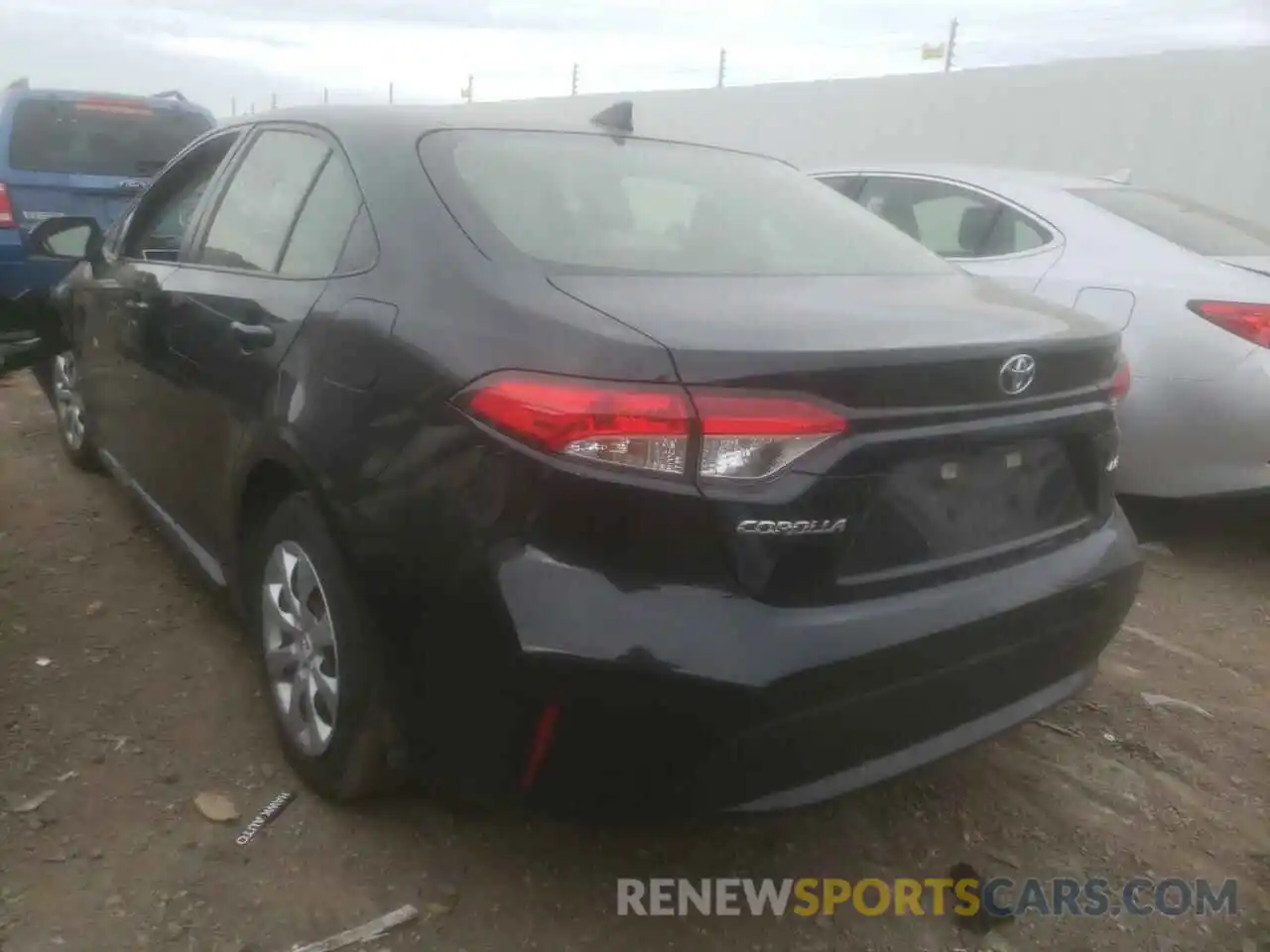 3 Photograph of a damaged car JTDEPRAE1LJ024175 TOYOTA COROLLA 2020