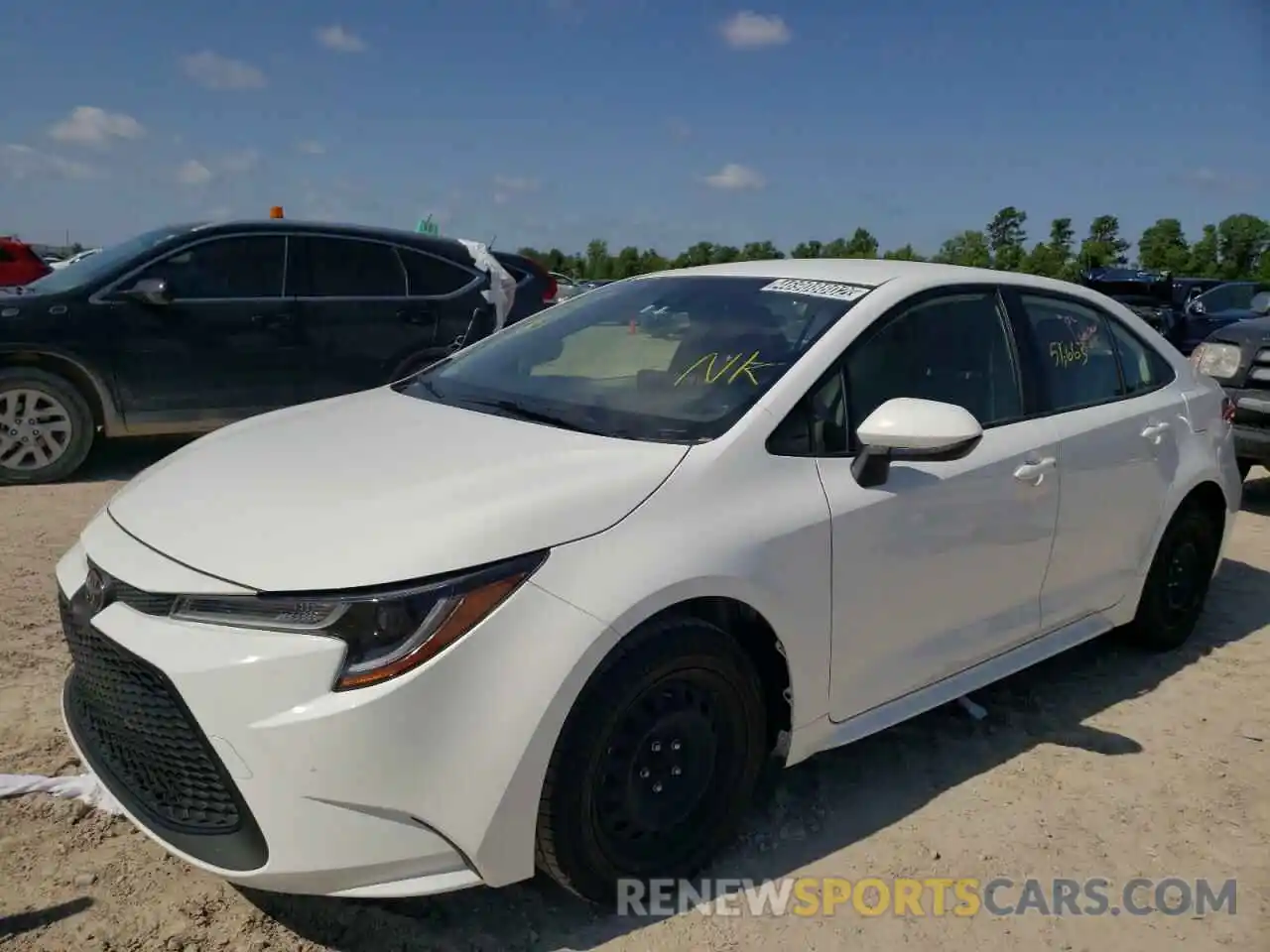 2 Photograph of a damaged car JTDEPRAE1LJ024189 TOYOTA COROLLA 2020