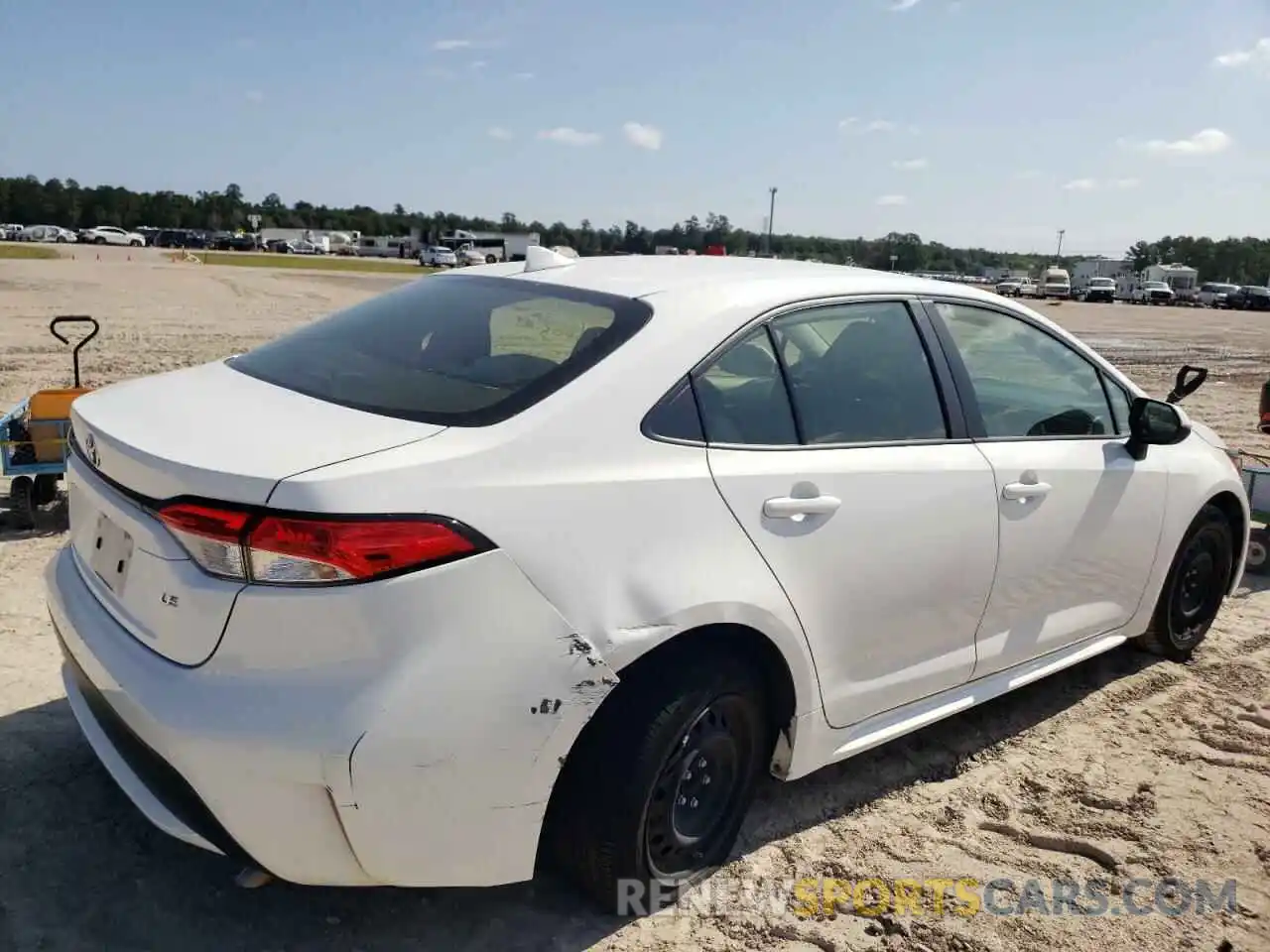 4 Фотография поврежденного автомобиля JTDEPRAE1LJ024189 TOYOTA COROLLA 2020