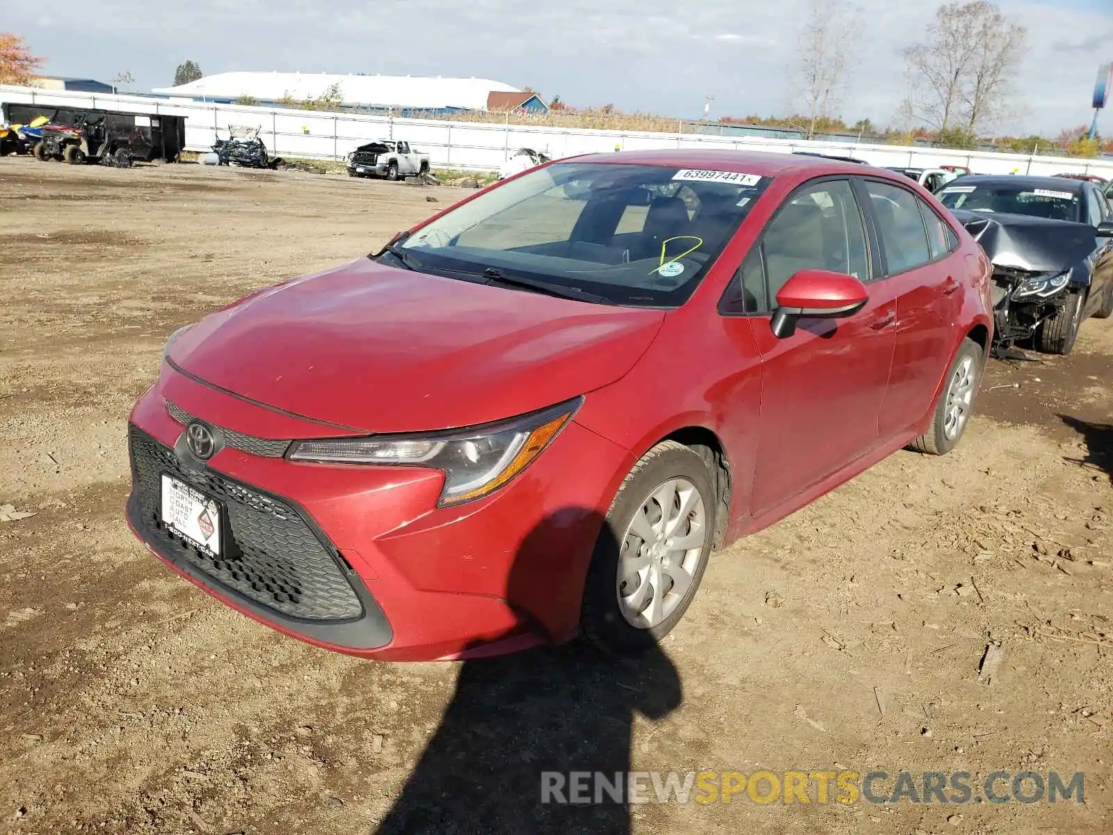 2 Photograph of a damaged car JTDEPRAE1LJ024239 TOYOTA COROLLA 2020