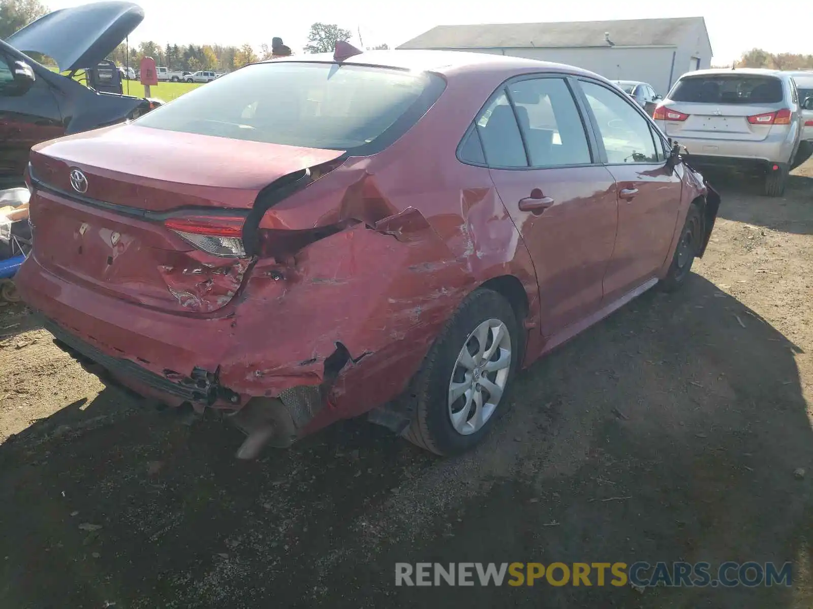 4 Photograph of a damaged car JTDEPRAE1LJ024239 TOYOTA COROLLA 2020