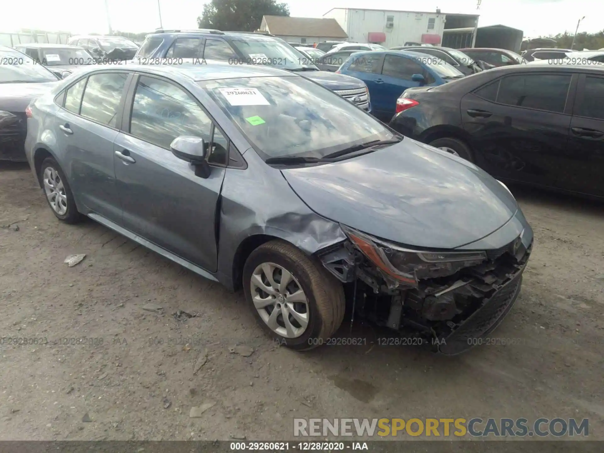 1 Photograph of a damaged car JTDEPRAE1LJ024323 TOYOTA COROLLA 2020