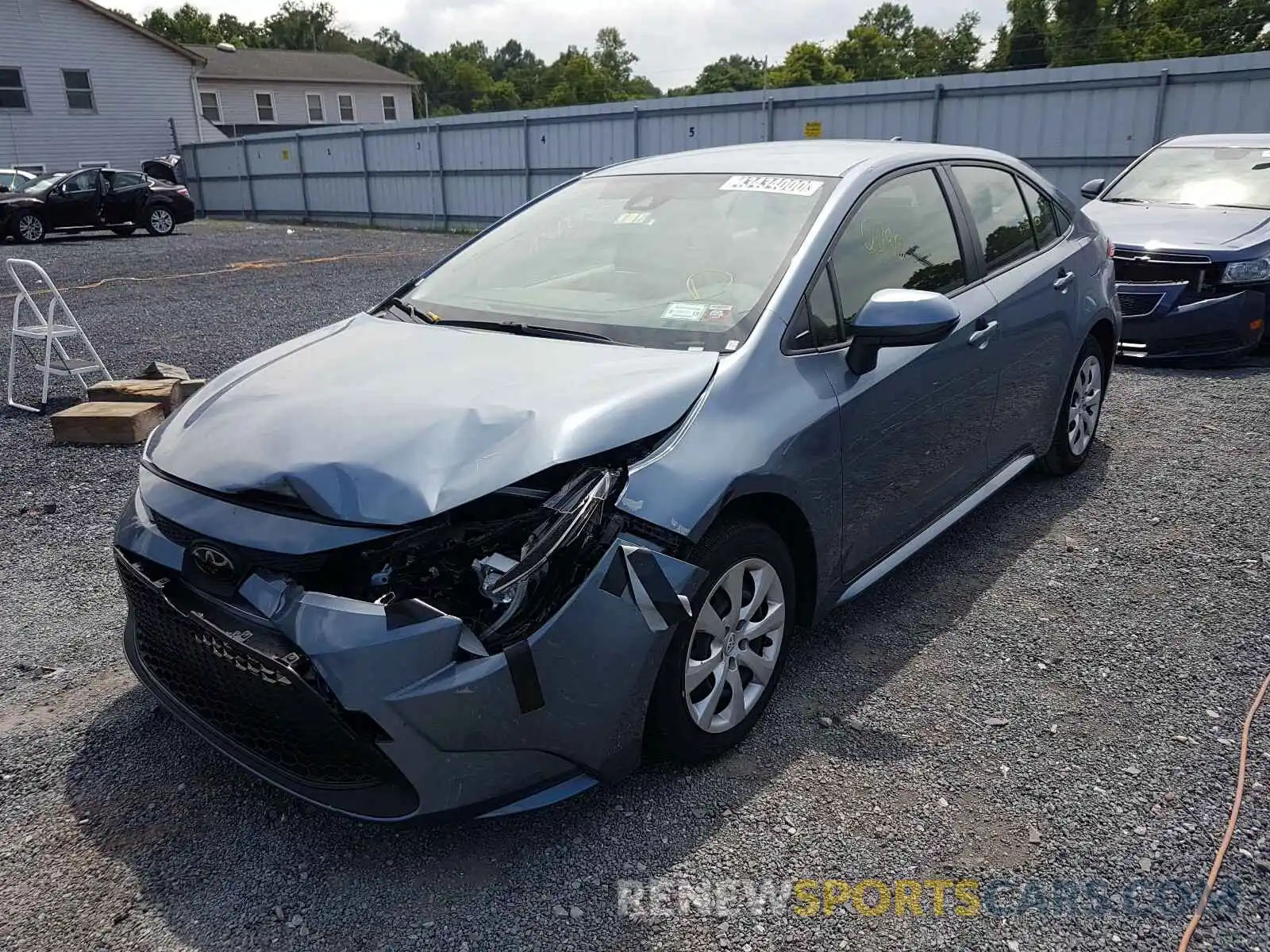 2 Photograph of a damaged car JTDEPRAE1LJ024760 TOYOTA COROLLA 2020