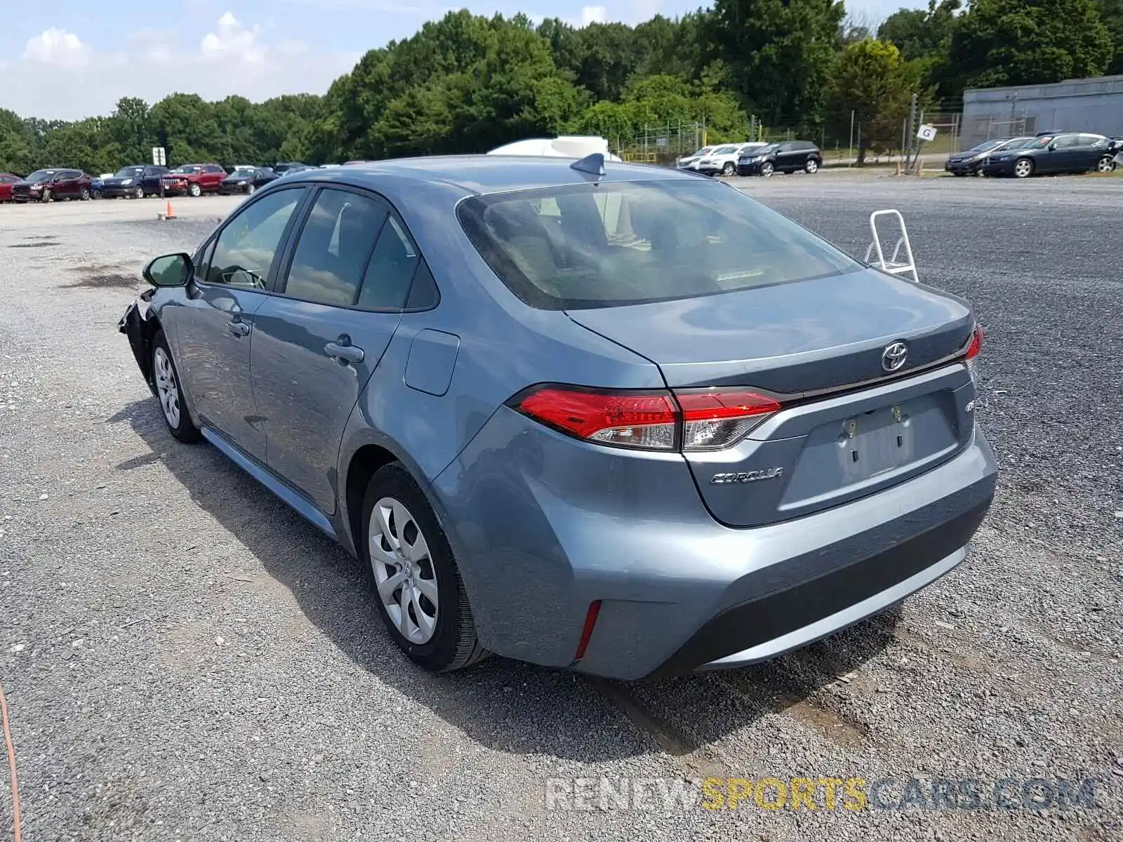 3 Photograph of a damaged car JTDEPRAE1LJ024760 TOYOTA COROLLA 2020