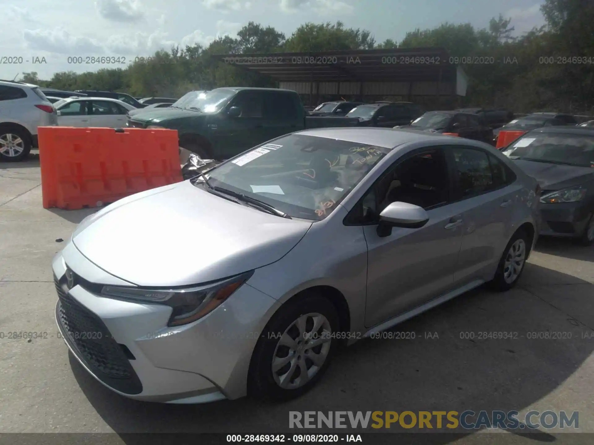 2 Photograph of a damaged car JTDEPRAE1LJ025357 TOYOTA COROLLA 2020