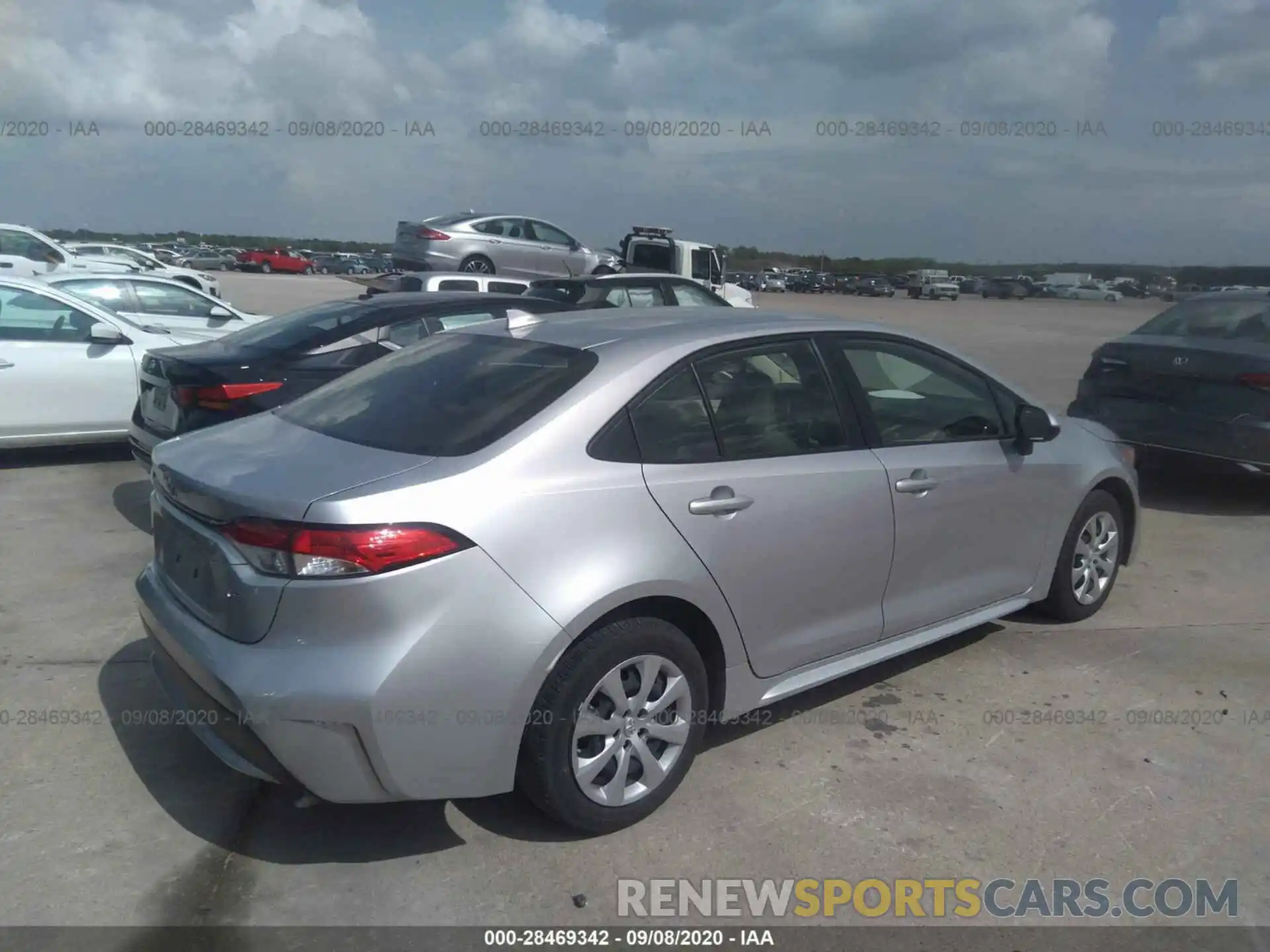 4 Photograph of a damaged car JTDEPRAE1LJ025357 TOYOTA COROLLA 2020