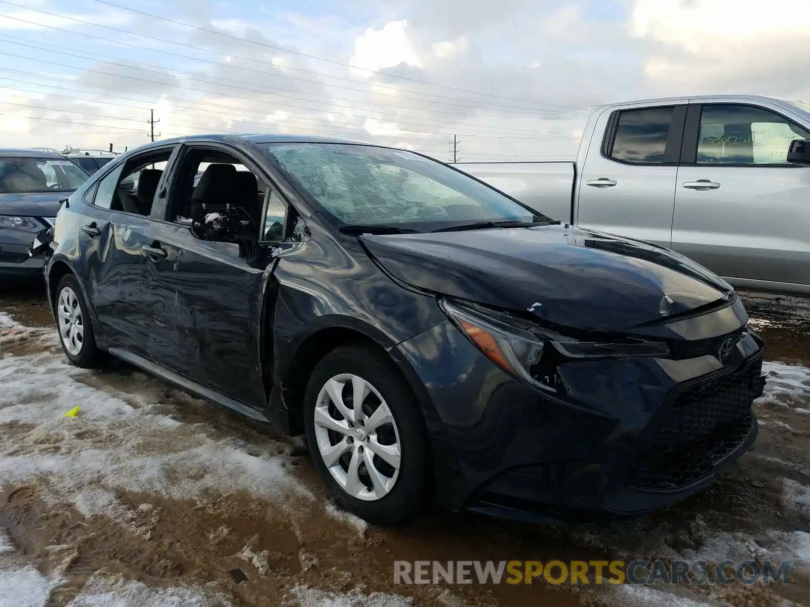 1 Photograph of a damaged car JTDEPRAE1LJ025908 TOYOTA COROLLA 2020