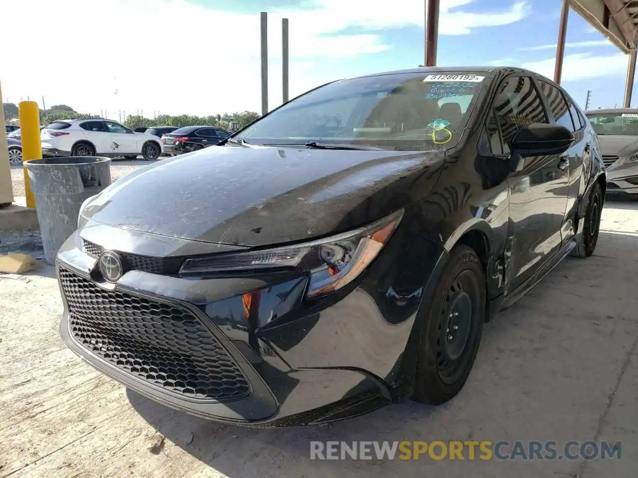 2 Photograph of a damaged car JTDEPRAE1LJ026282 TOYOTA COROLLA 2020