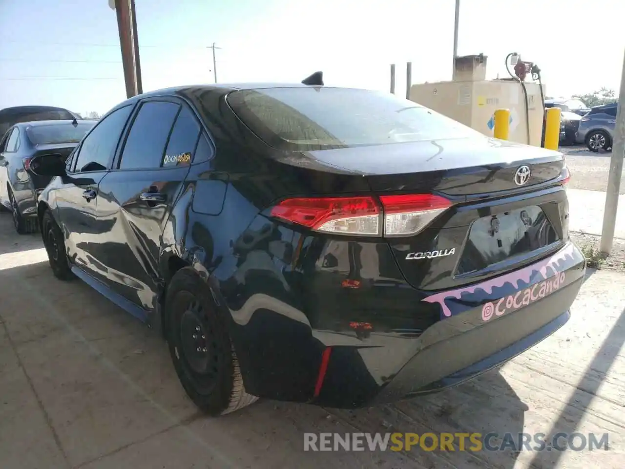 3 Photograph of a damaged car JTDEPRAE1LJ026282 TOYOTA COROLLA 2020