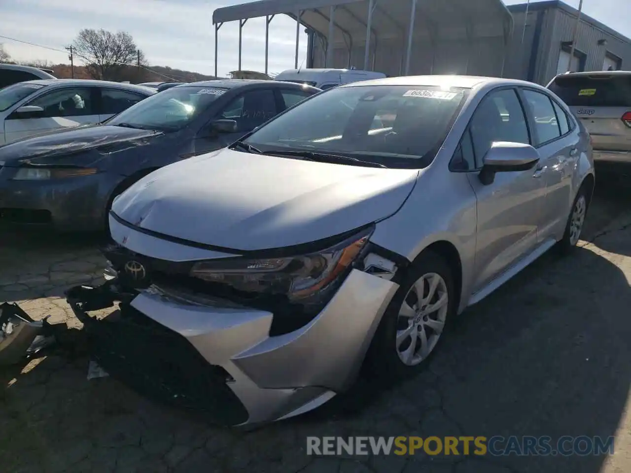 2 Photograph of a damaged car JTDEPRAE1LJ026329 TOYOTA COROLLA 2020