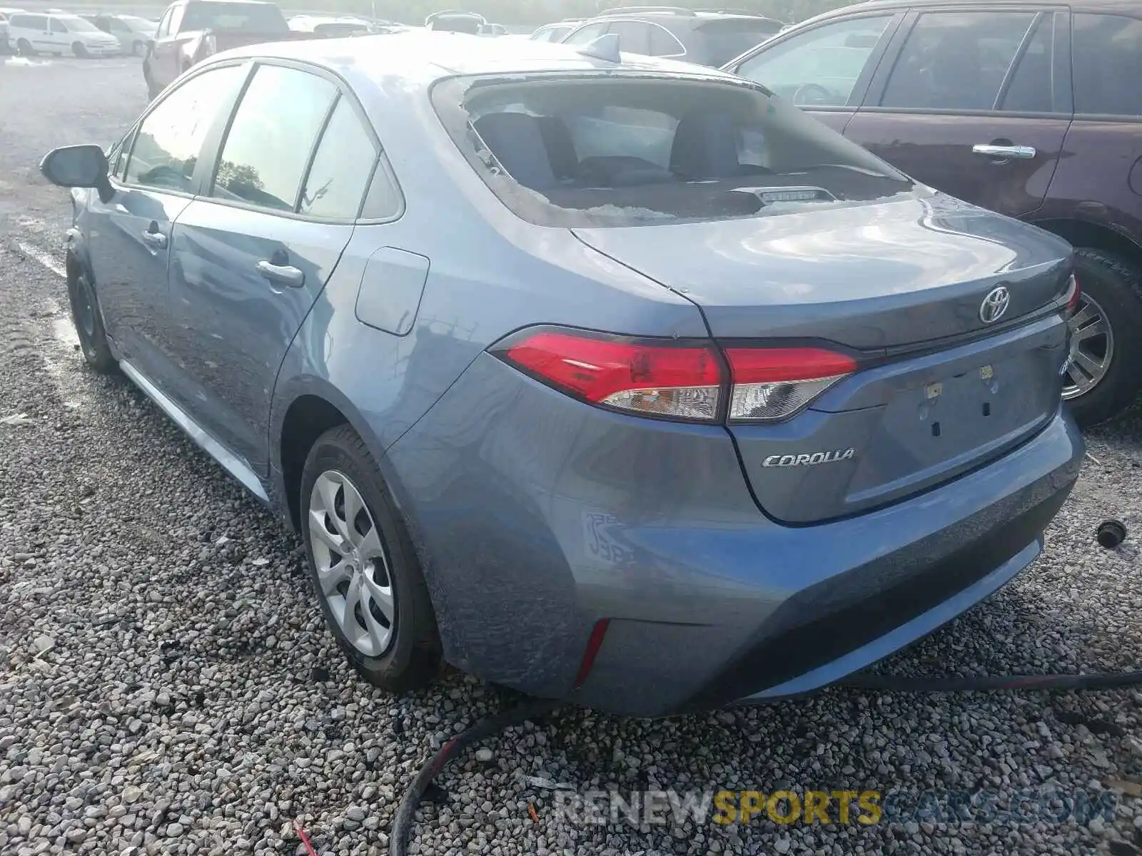 3 Photograph of a damaged car JTDEPRAE1LJ026346 TOYOTA COROLLA 2020