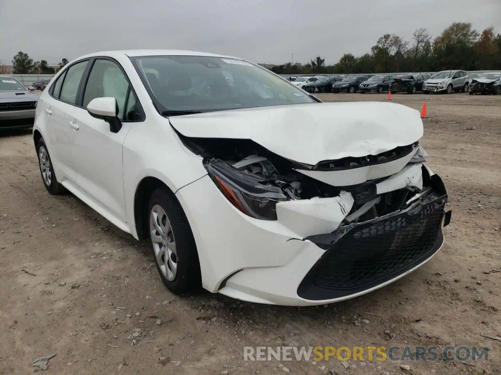 1 Photograph of a damaged car JTDEPRAE1LJ026556 TOYOTA COROLLA 2020