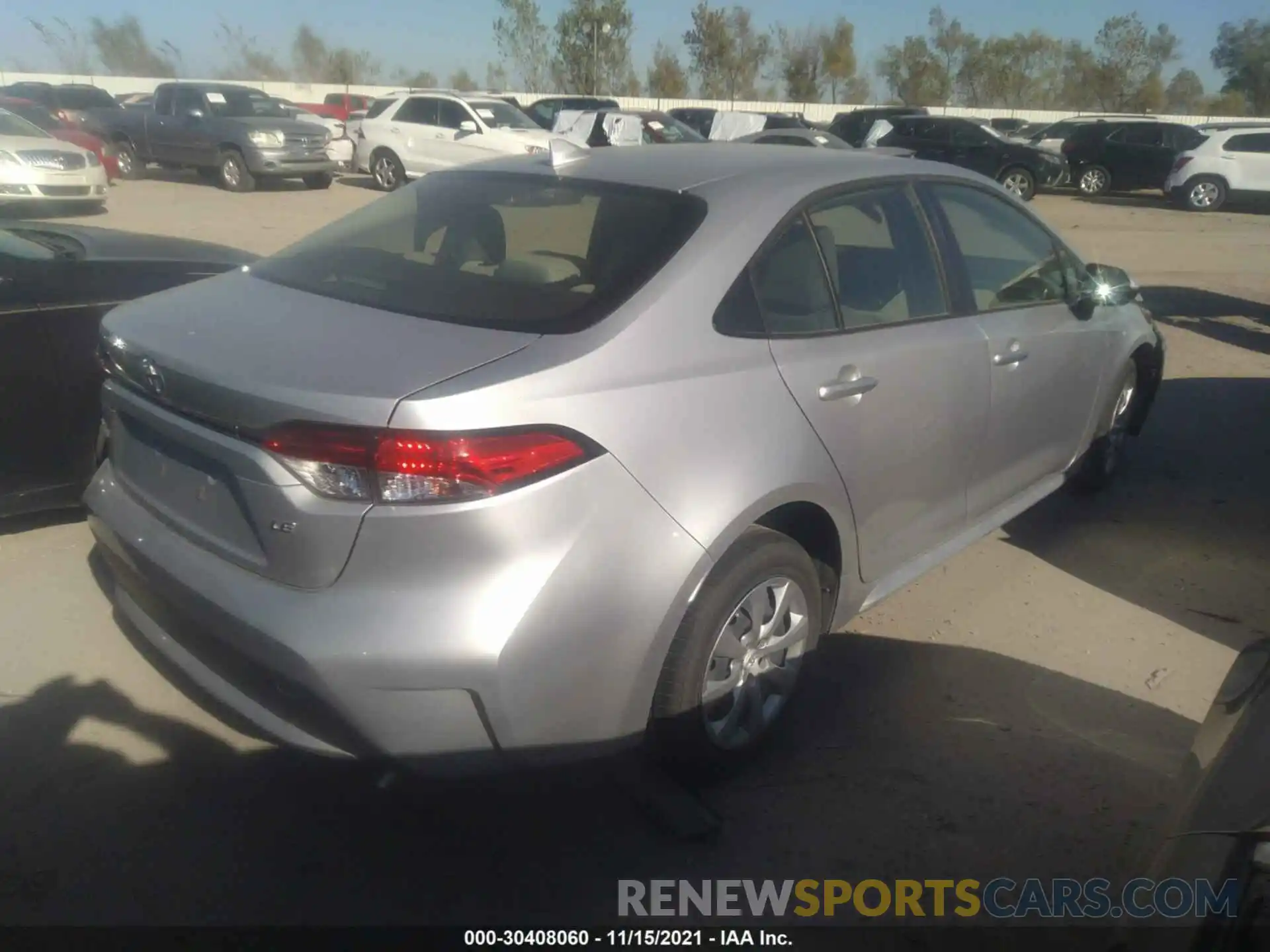 4 Photograph of a damaged car JTDEPRAE1LJ026752 TOYOTA COROLLA 2020