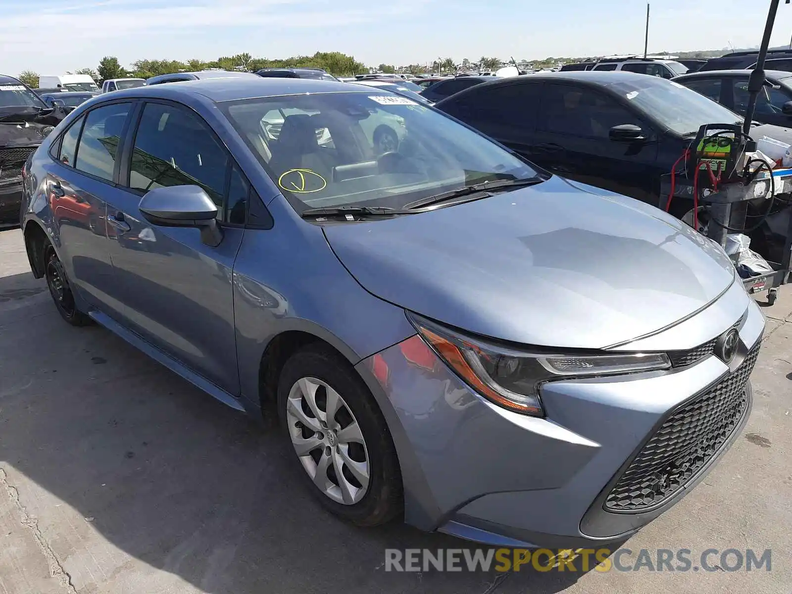 1 Photograph of a damaged car JTDEPRAE1LJ026881 TOYOTA COROLLA 2020