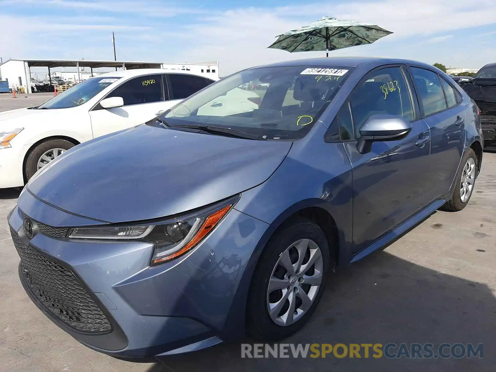 2 Photograph of a damaged car JTDEPRAE1LJ026881 TOYOTA COROLLA 2020