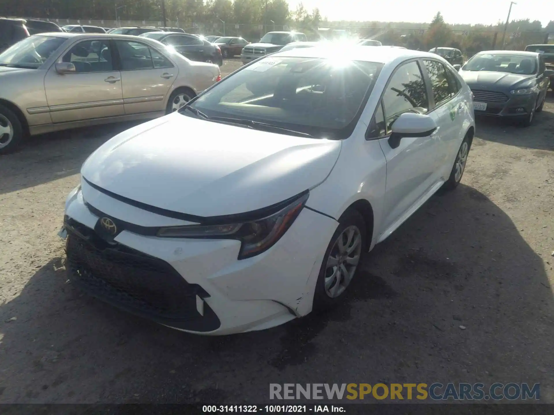 2 Photograph of a damaged car JTDEPRAE1LJ027061 TOYOTA COROLLA 2020