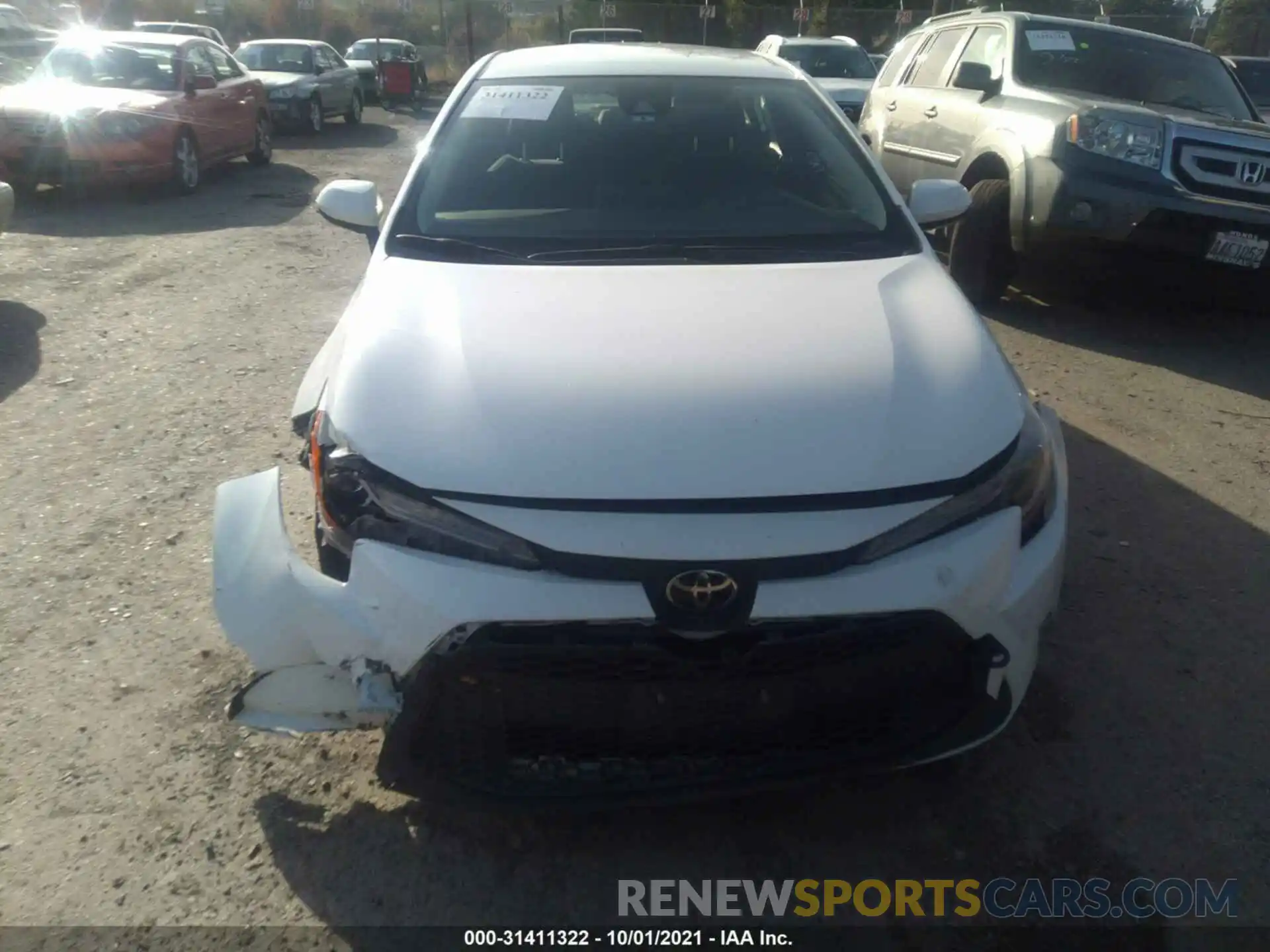 6 Photograph of a damaged car JTDEPRAE1LJ027061 TOYOTA COROLLA 2020