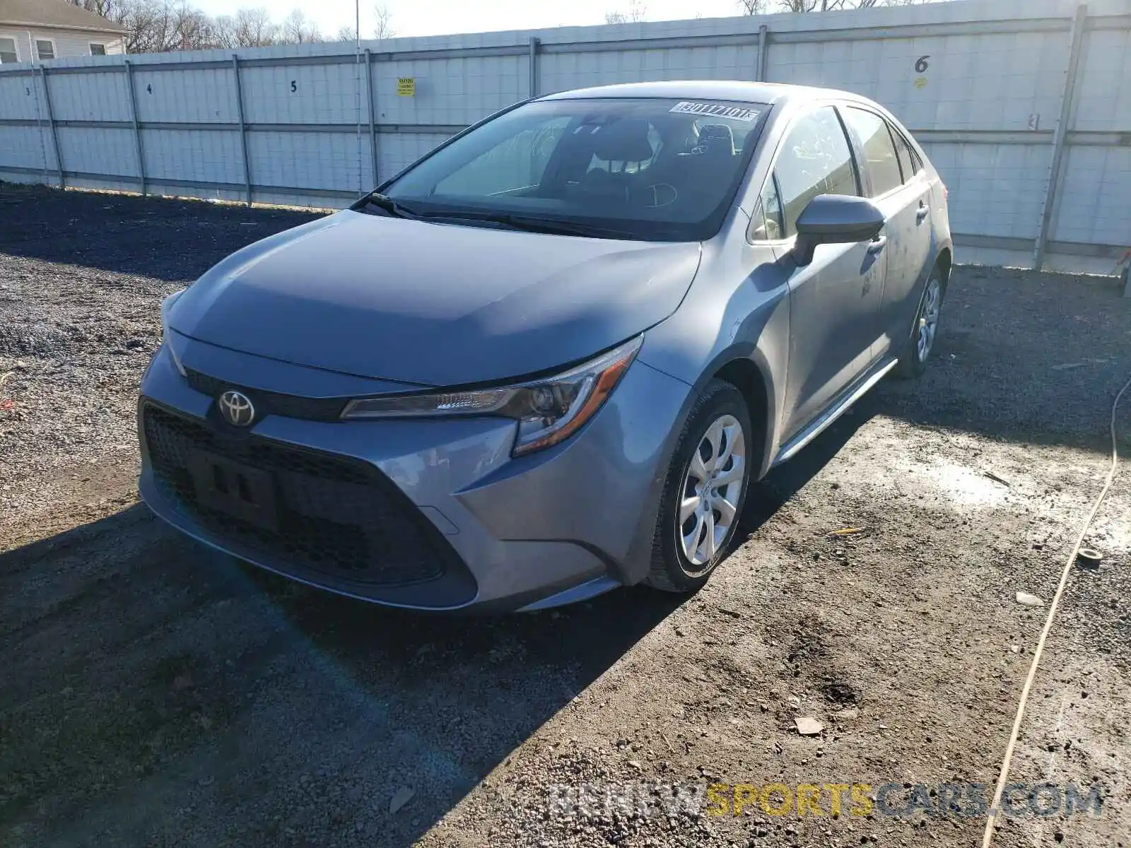 2 Photograph of a damaged car JTDEPRAE1LJ027108 TOYOTA COROLLA 2020