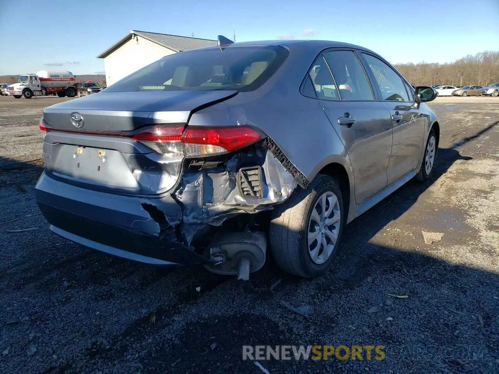 4 Photograph of a damaged car JTDEPRAE1LJ027108 TOYOTA COROLLA 2020